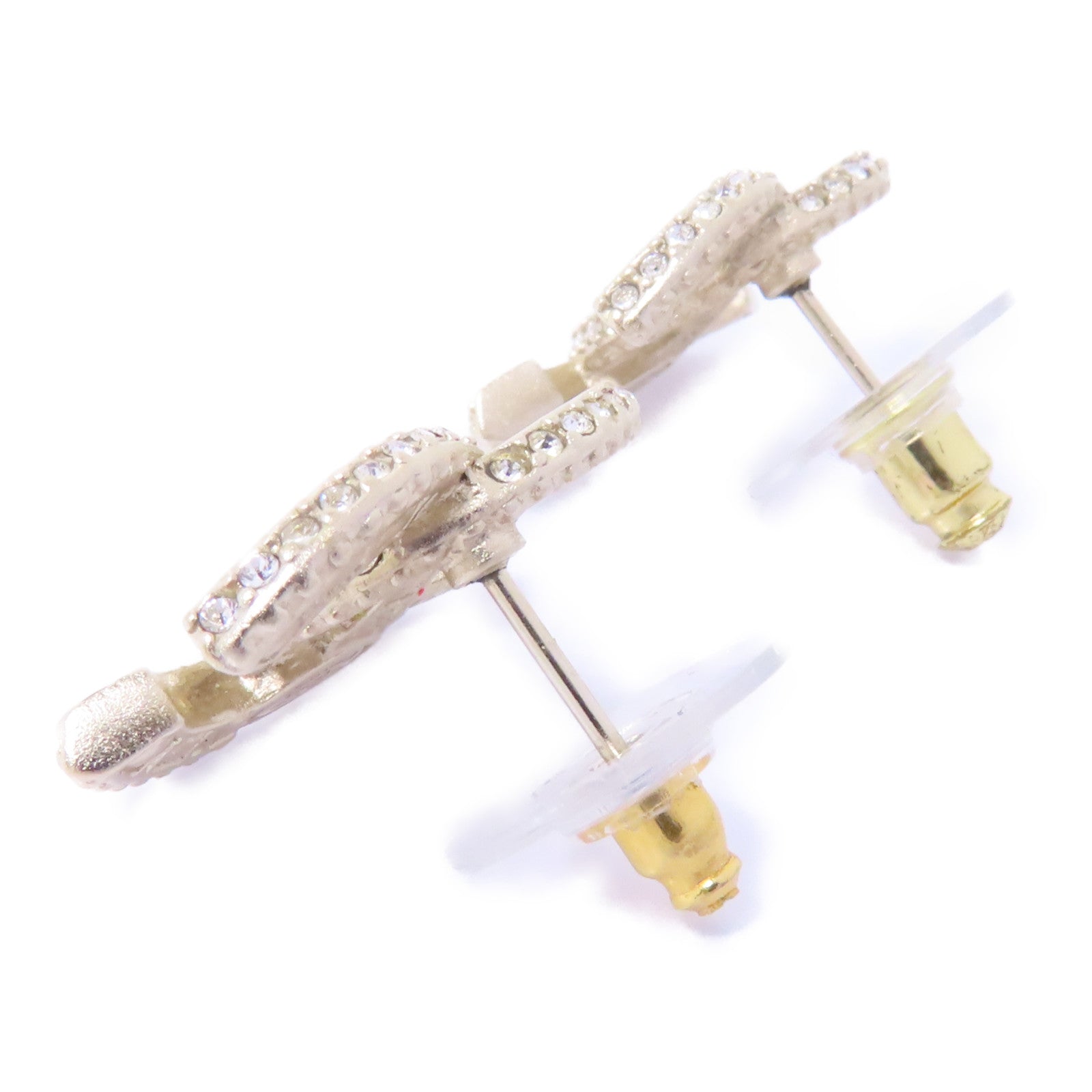 CHANEL PVC/金屬Earrings耳環金色/透明