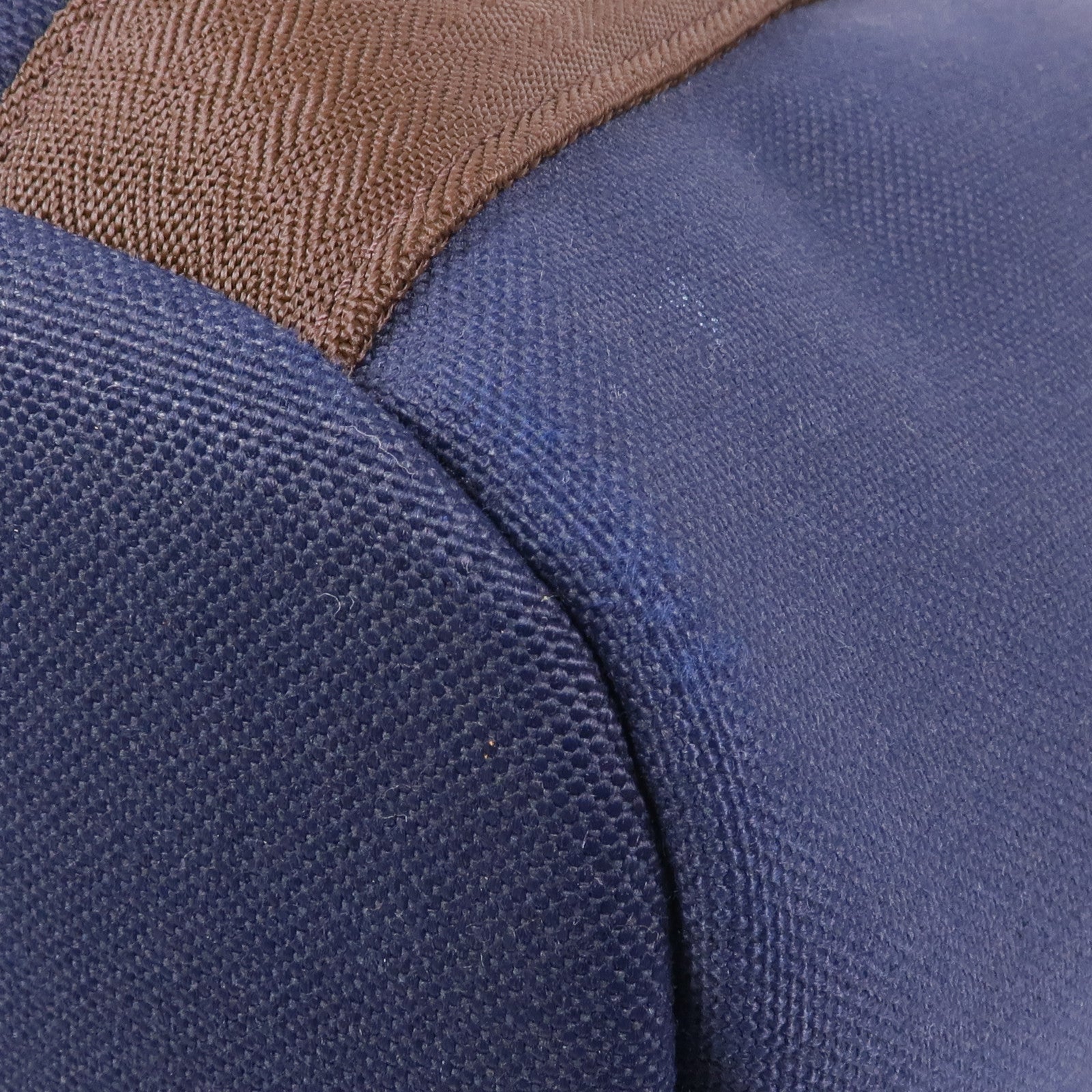 HERMES 帆布Sac De Pansage Groom手挽肩背兩用袋Bleu Indigo/Feu