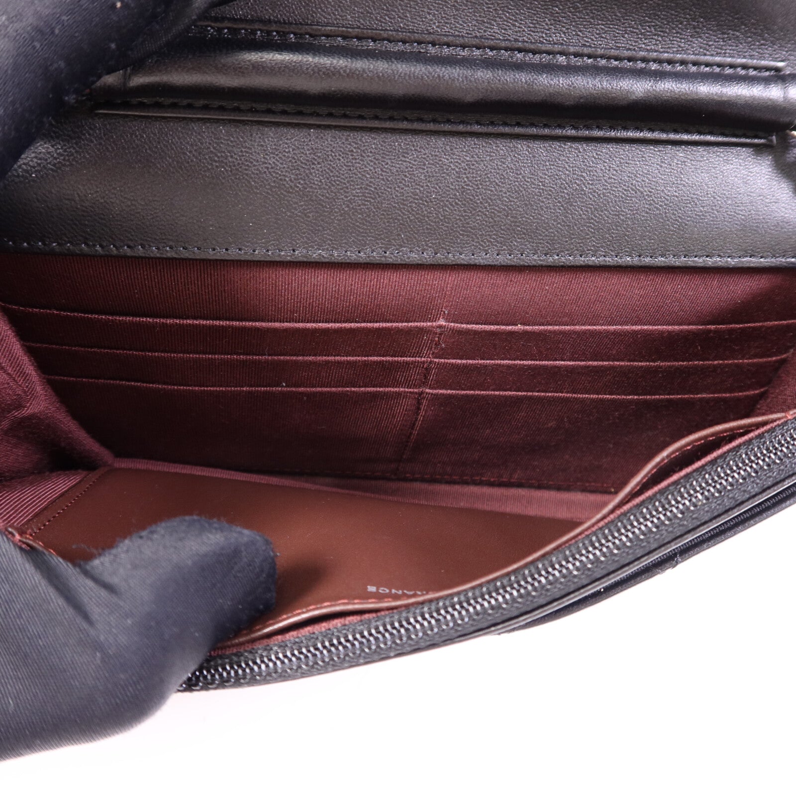 CHANEL 羊皮皮革WOC Wallet On Chain銀扣鏈帶肩背袋