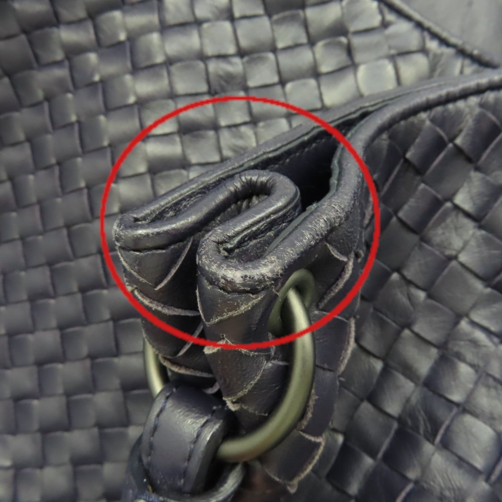 BOTTEGA VENETA 織紋皮革Shoulder Bag肩背袋紫色