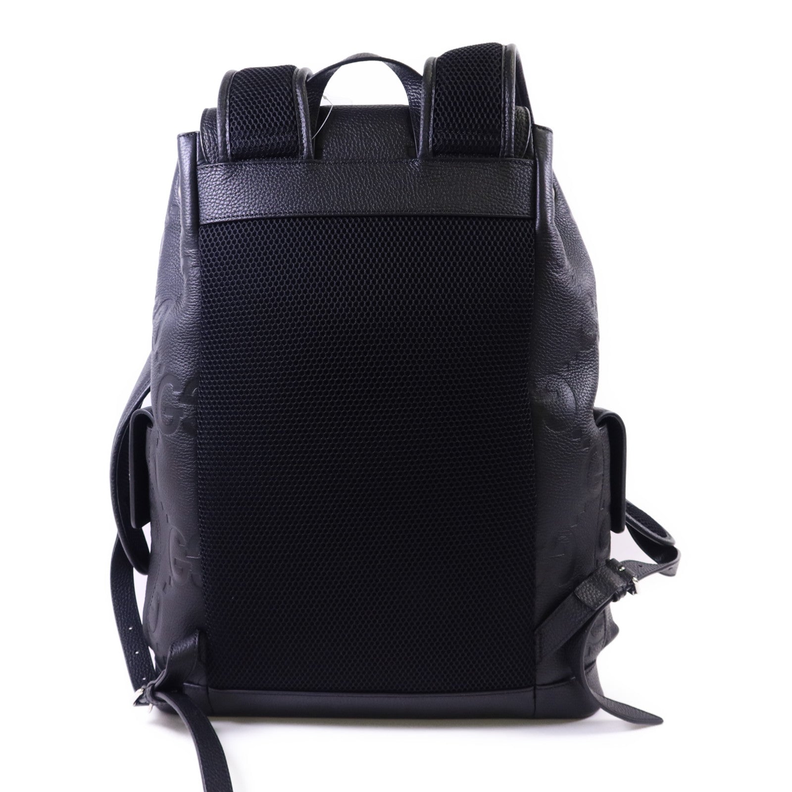 GUCCI 牛皮皮革Jumbo GG Backpack銀扣背包