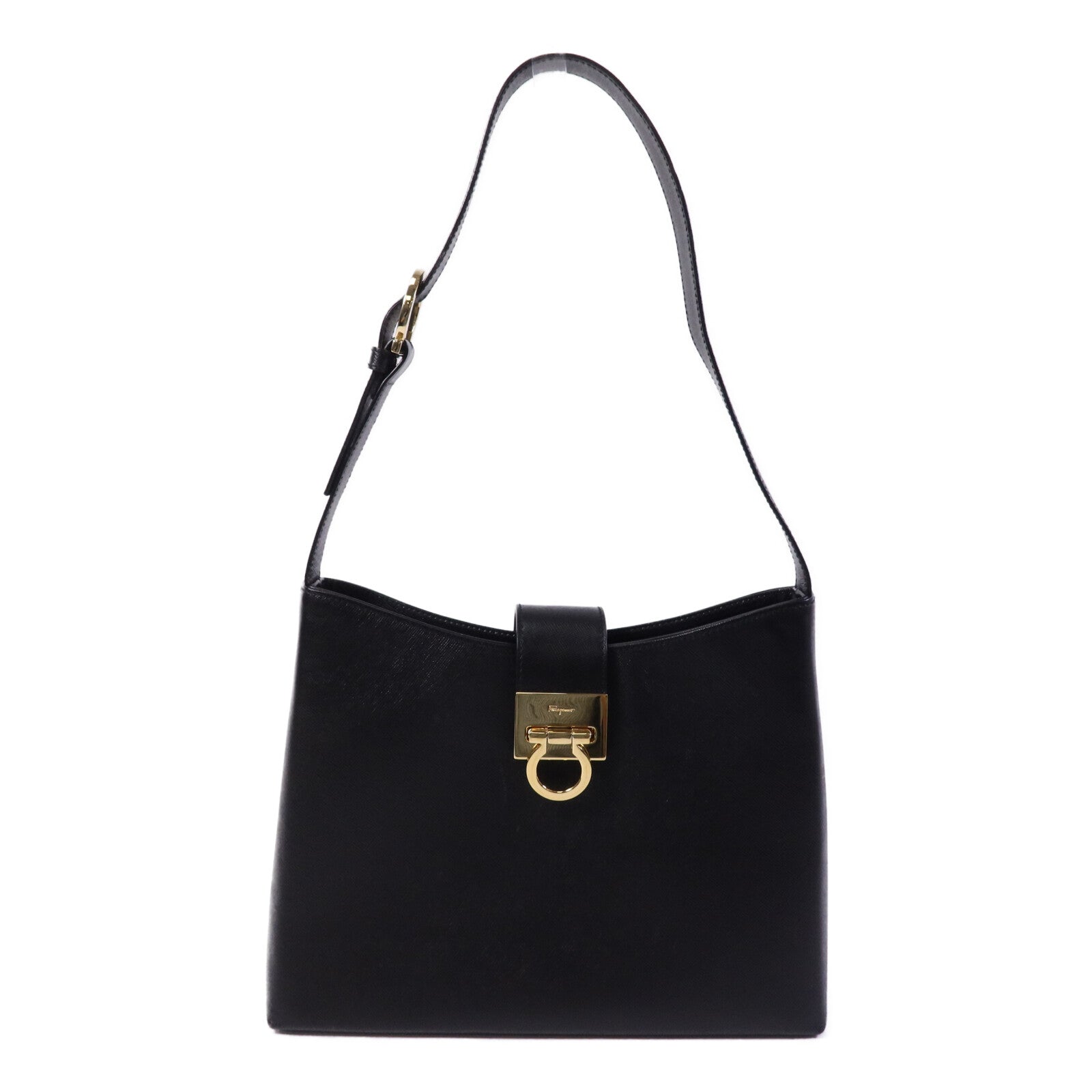 Salvatore Ferragamo 牛皮皮革Gancini金扣肩背袋