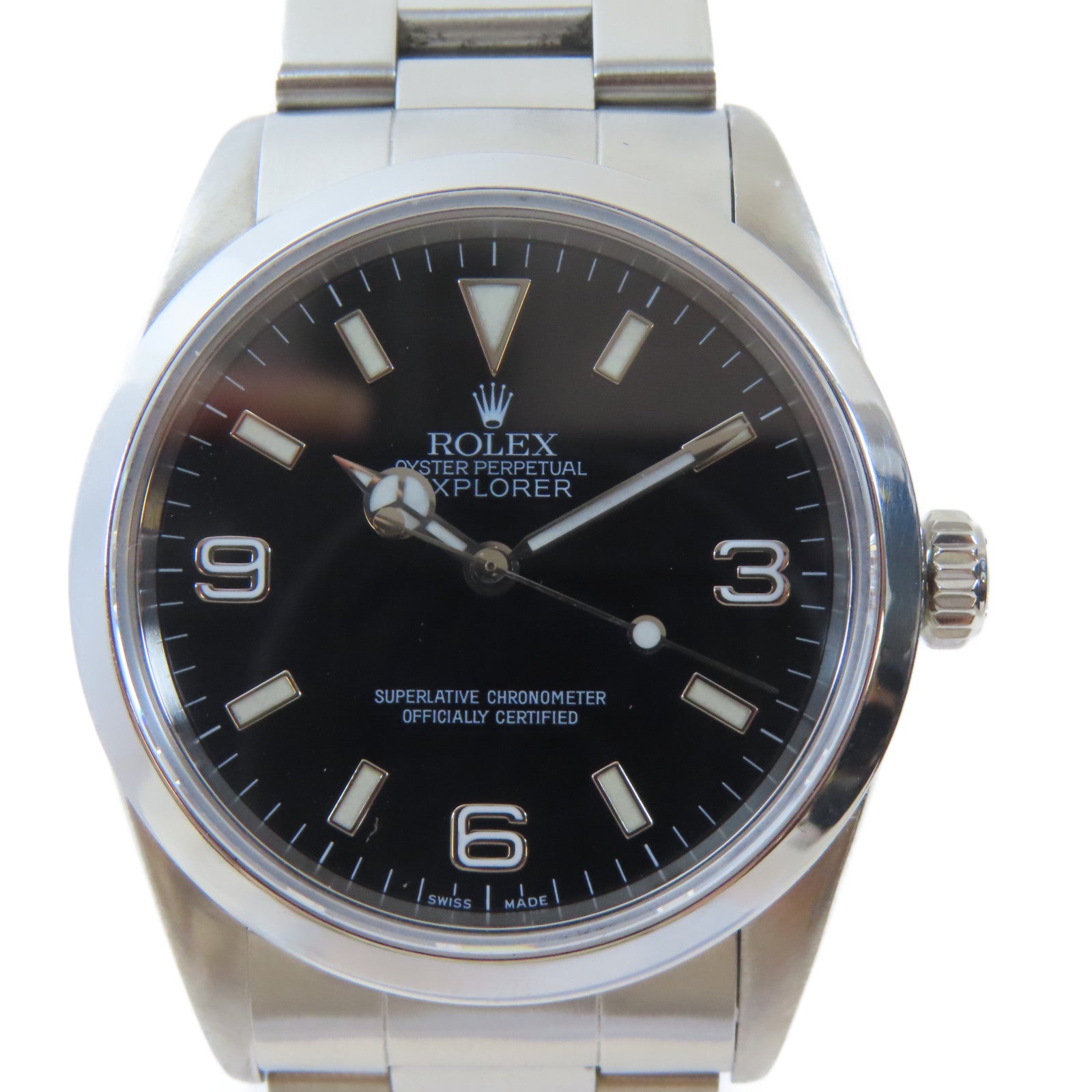 ROLEX ExplorerⅠ不鏽鋼手錶自動機芯黑色