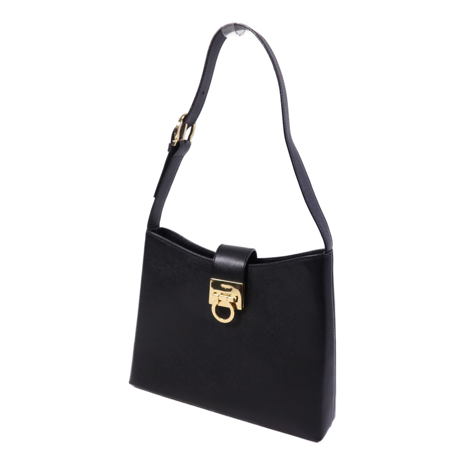 Salvatore Ferragamo 牛皮皮革Gancini金扣肩背袋