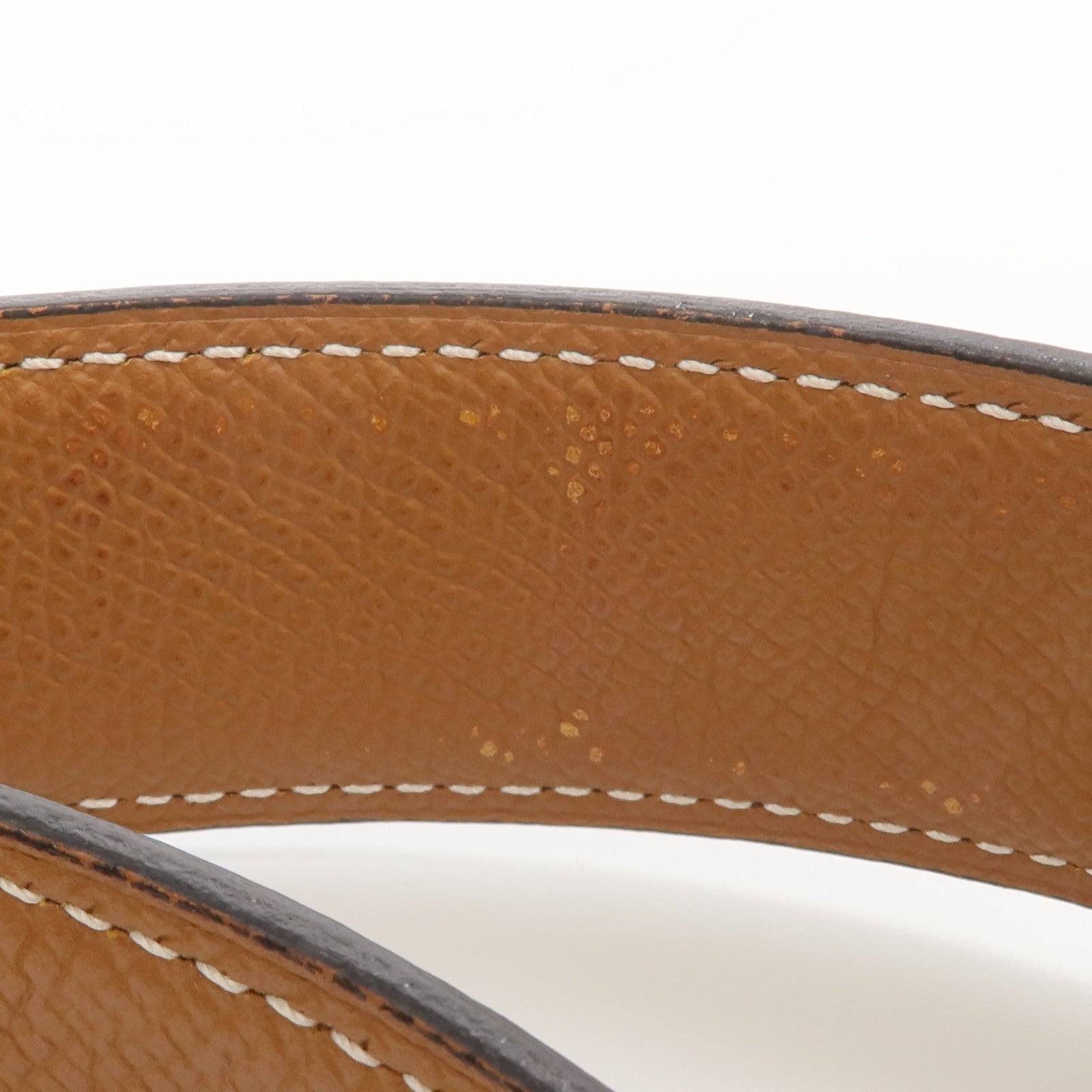 HERMES Epsom皮革Reversible H Belt 85cm皮帶Rouge H/Gold
