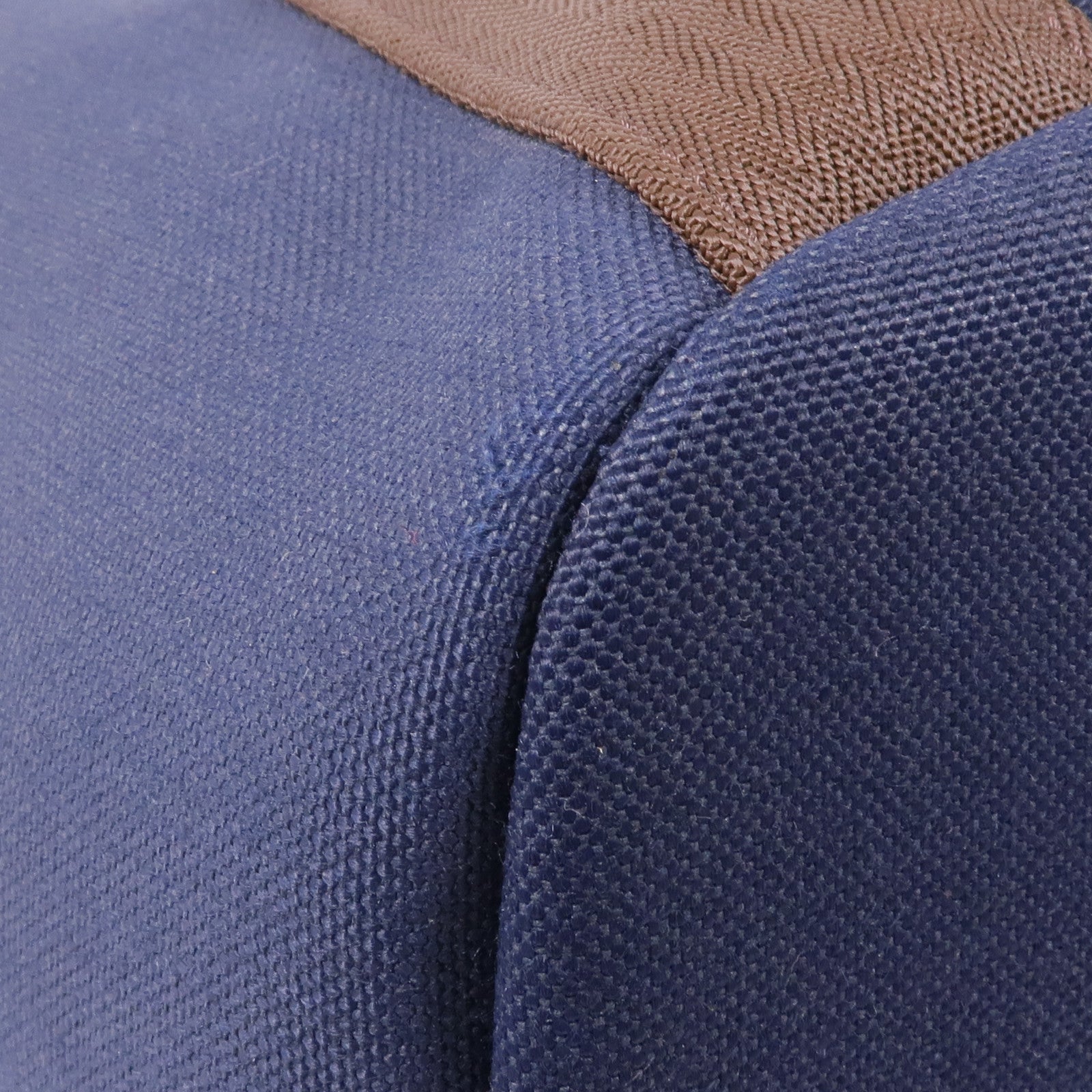 HERMES 帆布Sac De Pansage Groom手挽肩背兩用袋Bleu Indigo/Feu