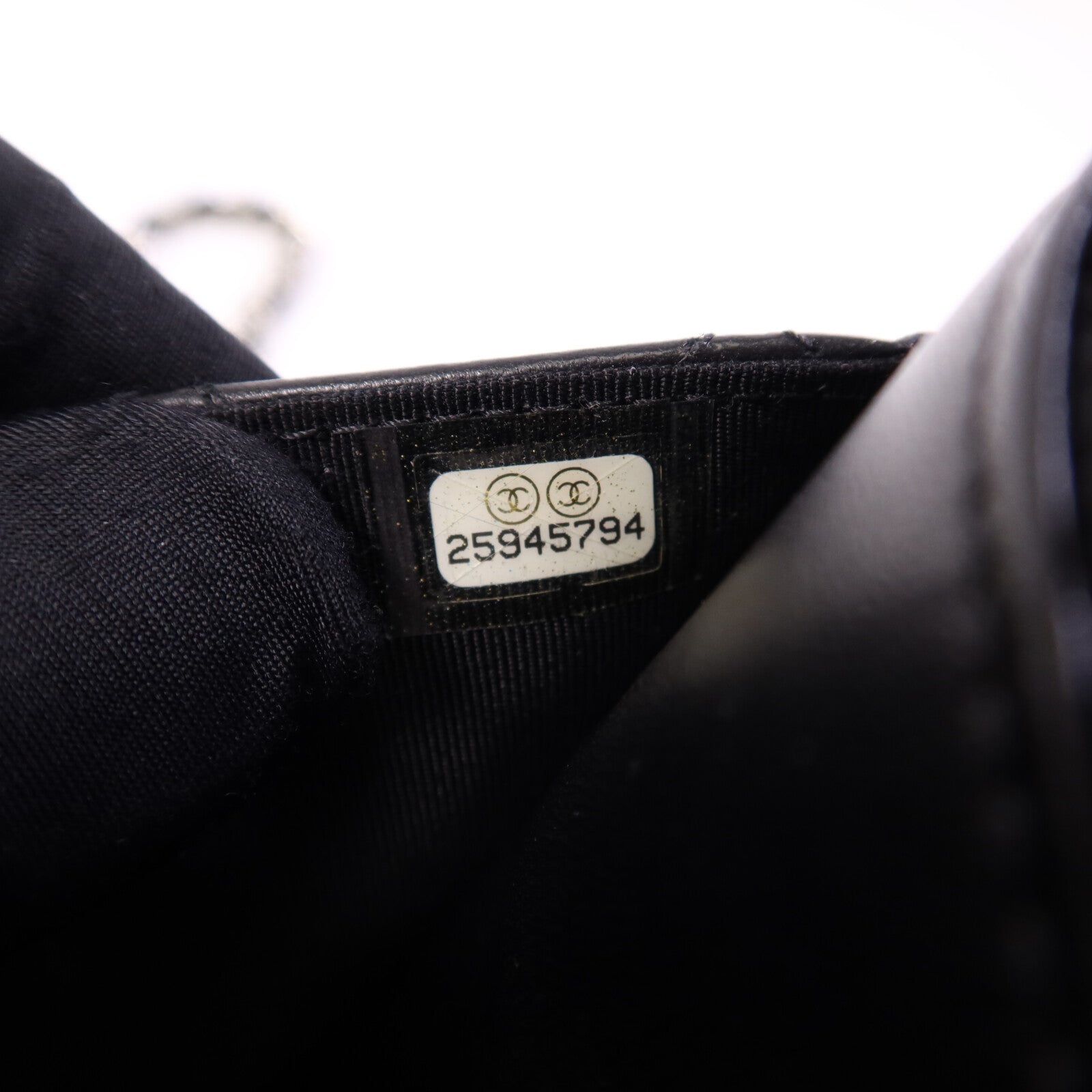 CHANEL 羊皮皮革WOC Wallet On Chain銀扣鏈帶肩背袋