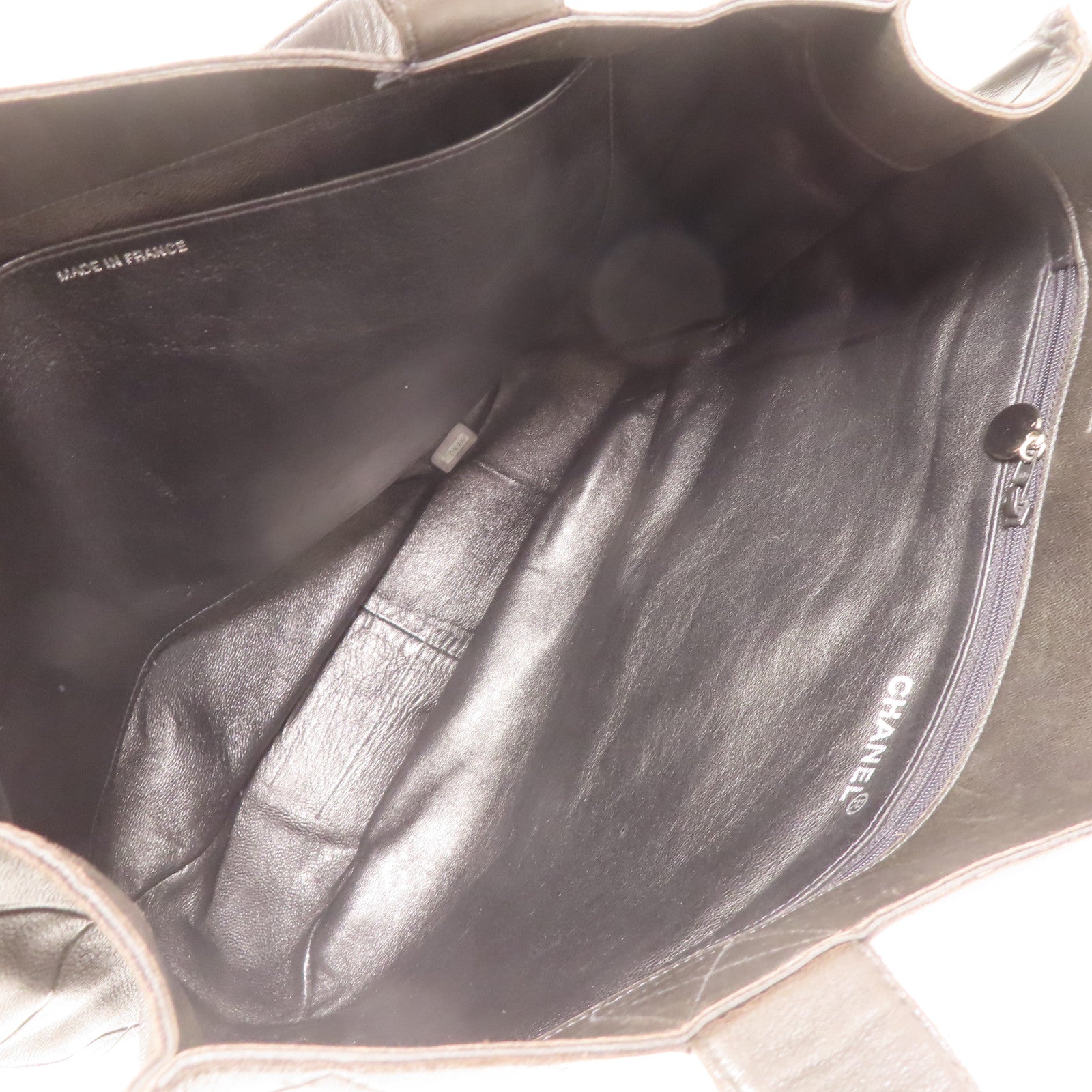 CHANEL 皮革Vintage Matelasse Shoulder Tote Bag手挽袋