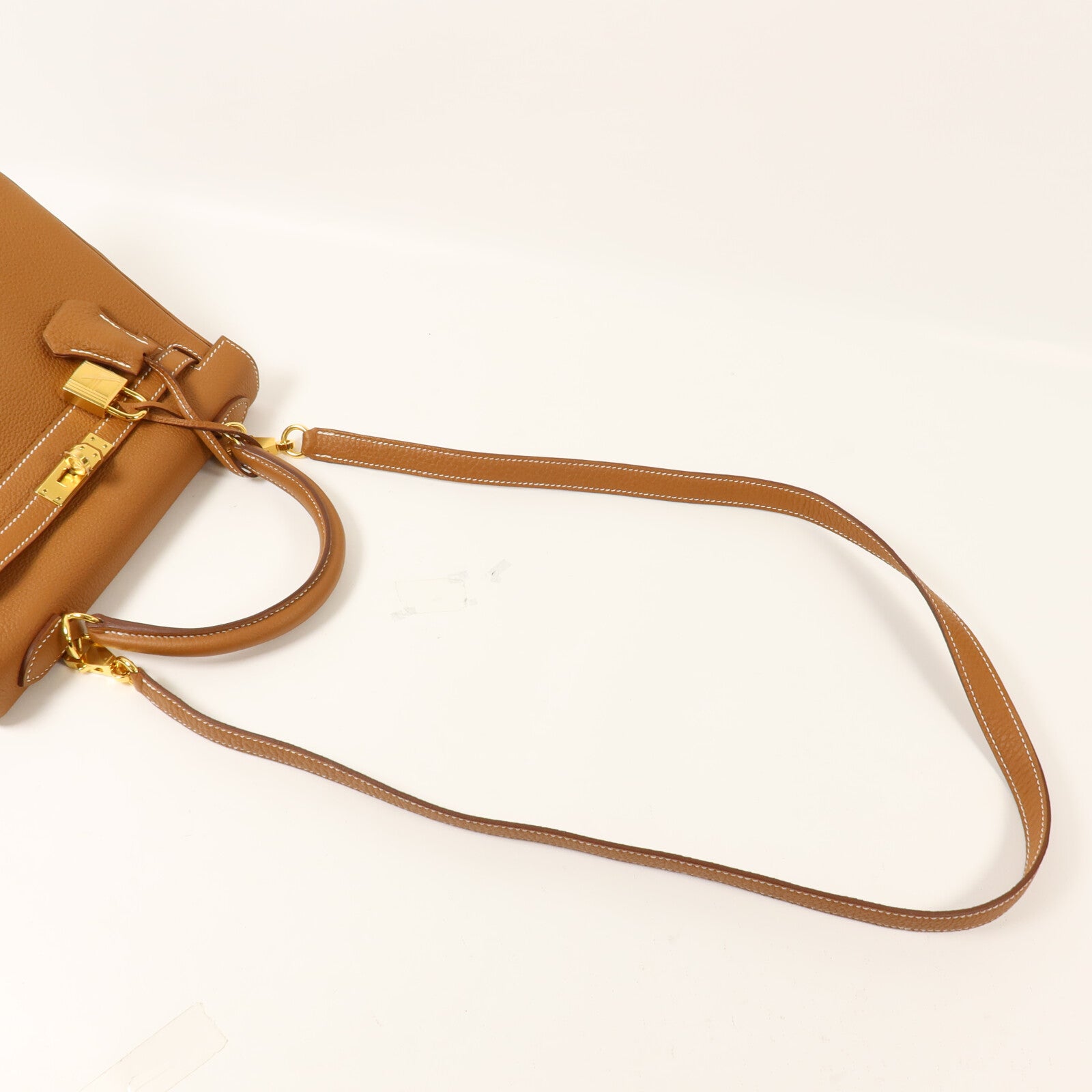 HERMES Togo皮革Kelly 25手挽肩背兩用袋Gold