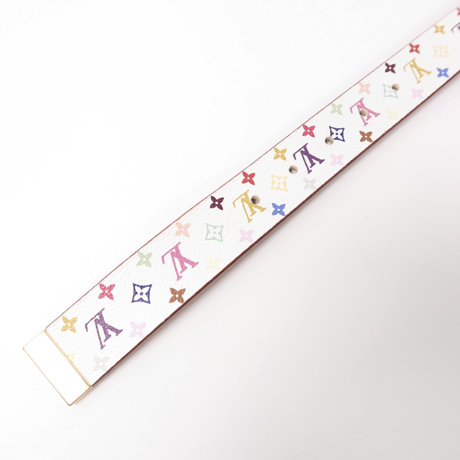 LOUIS VUITTON Monogram Multicolore Belt金扣皮帶