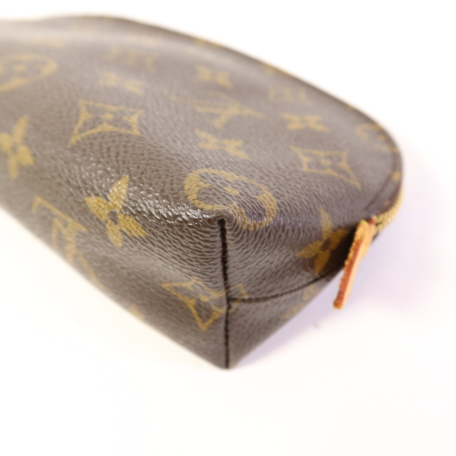 LOUIS VUITTON Monogram Cosmetic Pouch手拿包棕色