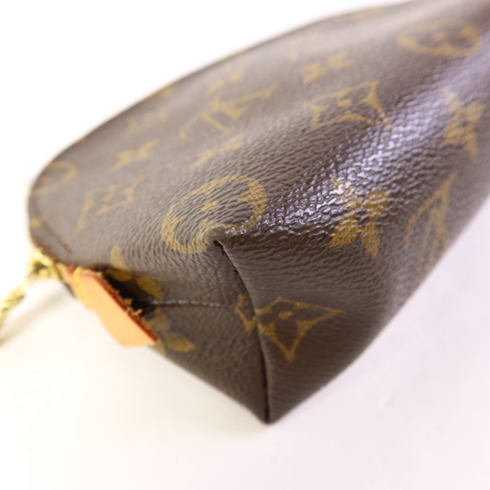 LOUIS VUITTON Monogram Cosmetic Pouch手拿包棕色