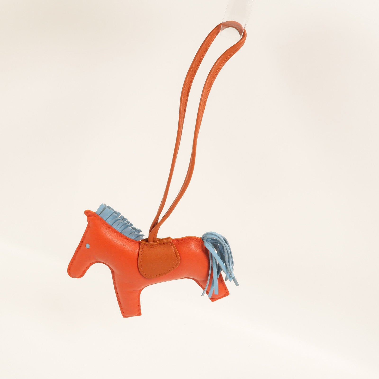 HERMES Milo皮革Rodeo MM掛飾Capucine