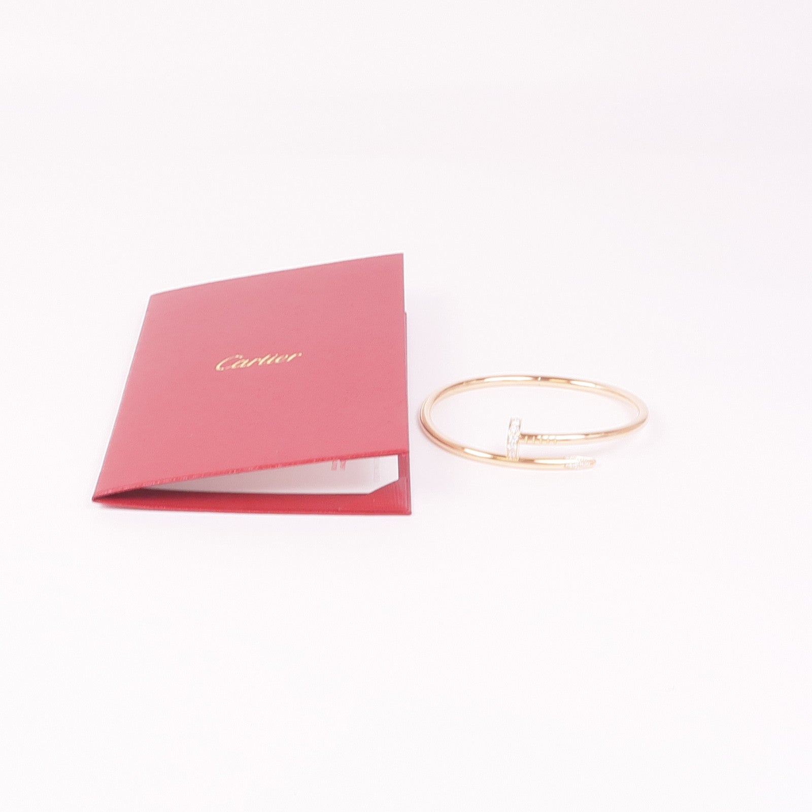CARTIER 18K玫瑰金Juste Un Clou Daimond Bracelet手鐲Cartier#17