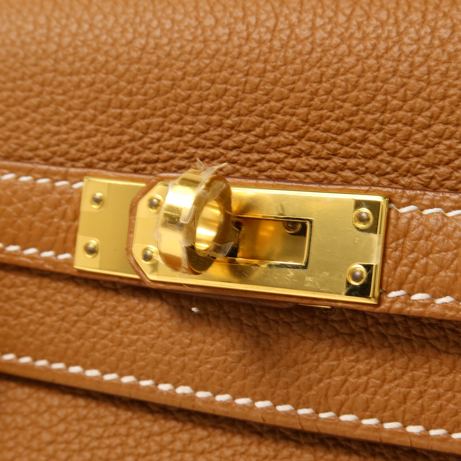 HERMES Togo皮革Kelly 25手挽肩背兩用袋Gold