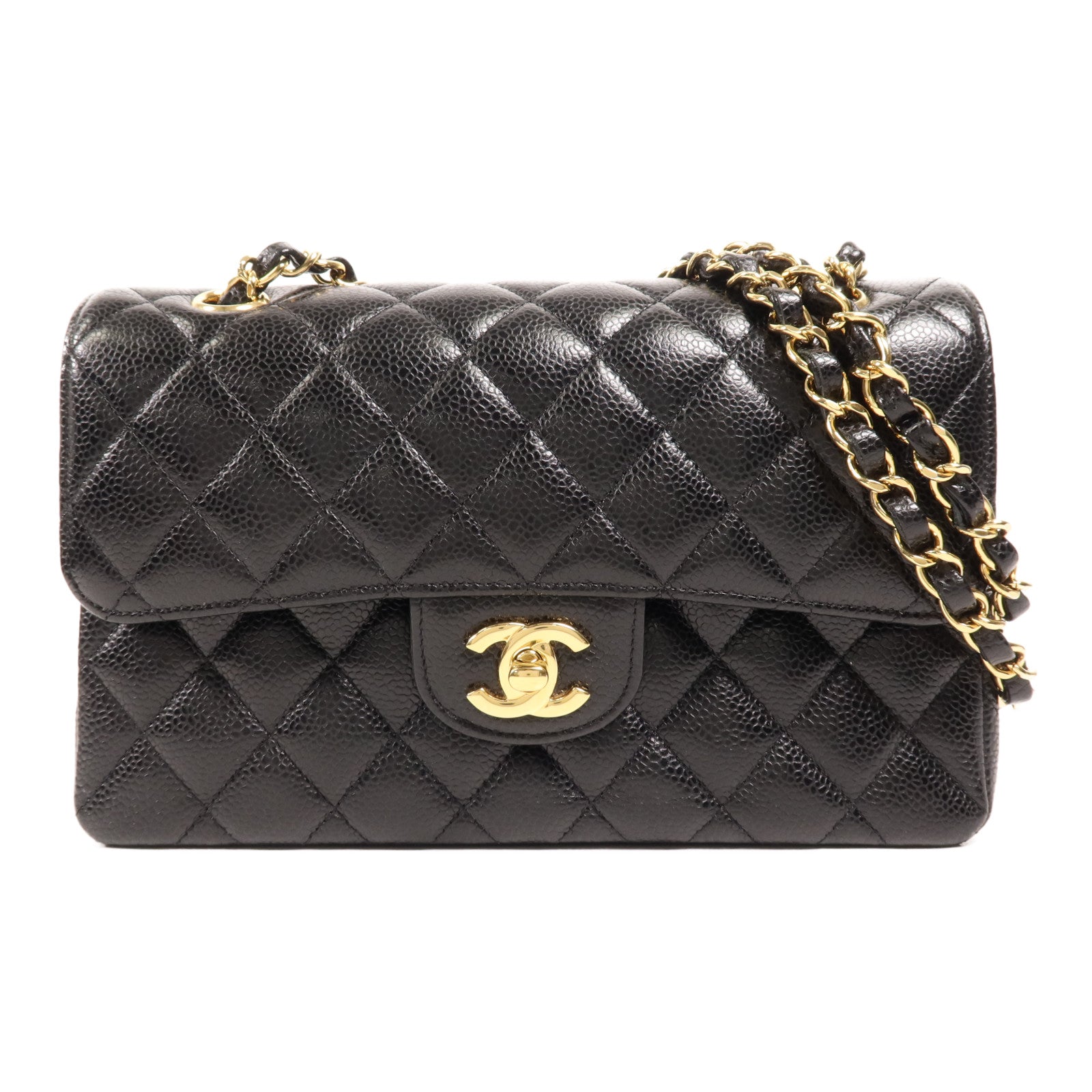 CHANEL 牛皮皮革Classic 23金扣鏈帶肩背袋
