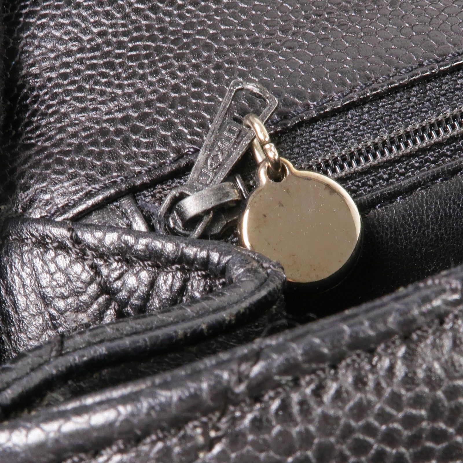 CHANEL 牛皮皮革Vintage Handbag銀扣手挽袋