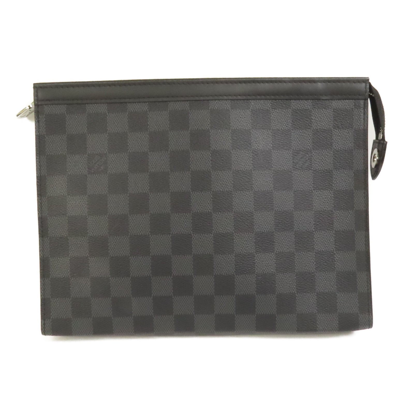 LOUIS VUITTON Damier Graphite Pochette Voyage MM銀扣手拿包