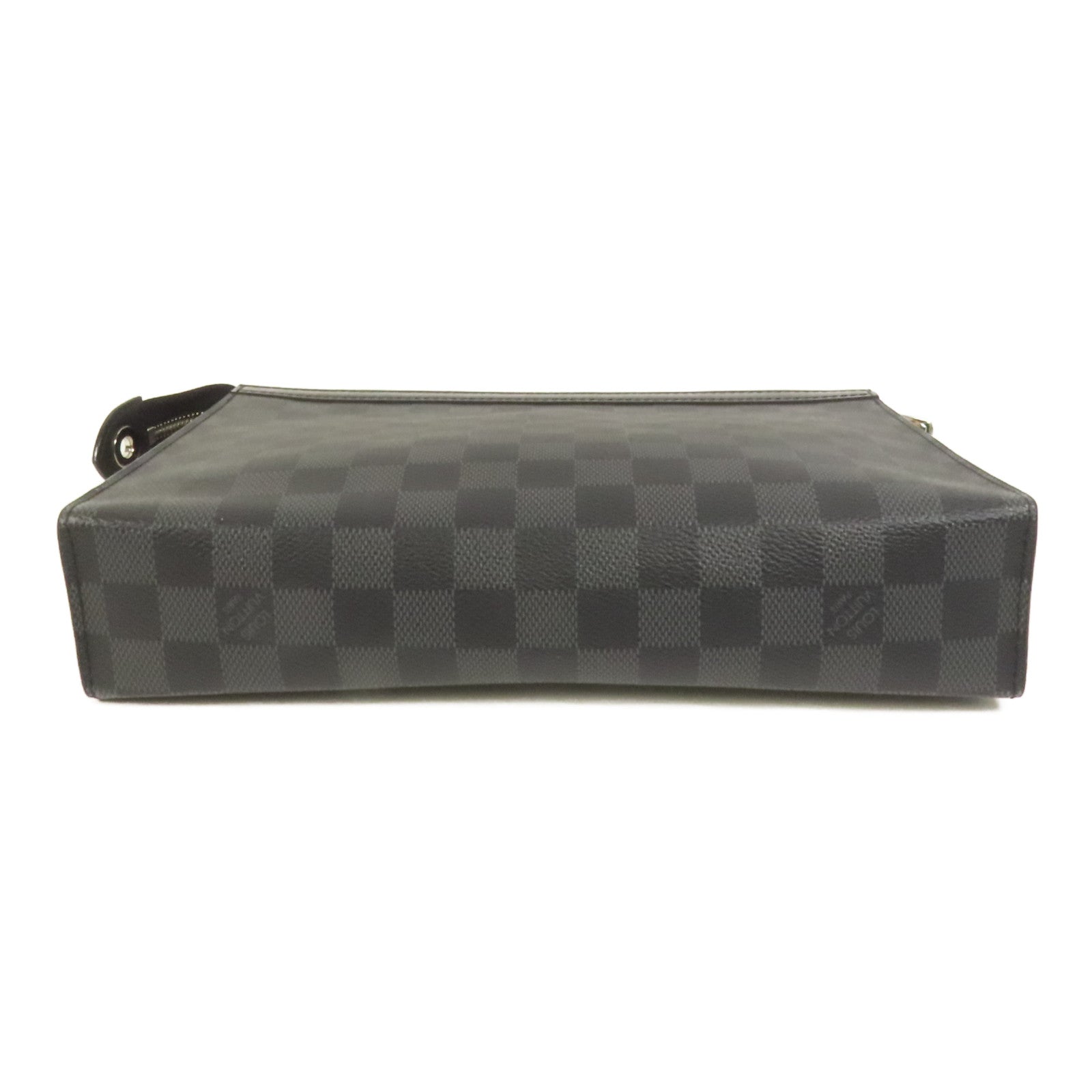 LOUIS VUITTON Damier Graphite Pochette Voyage MM銀扣手拿包