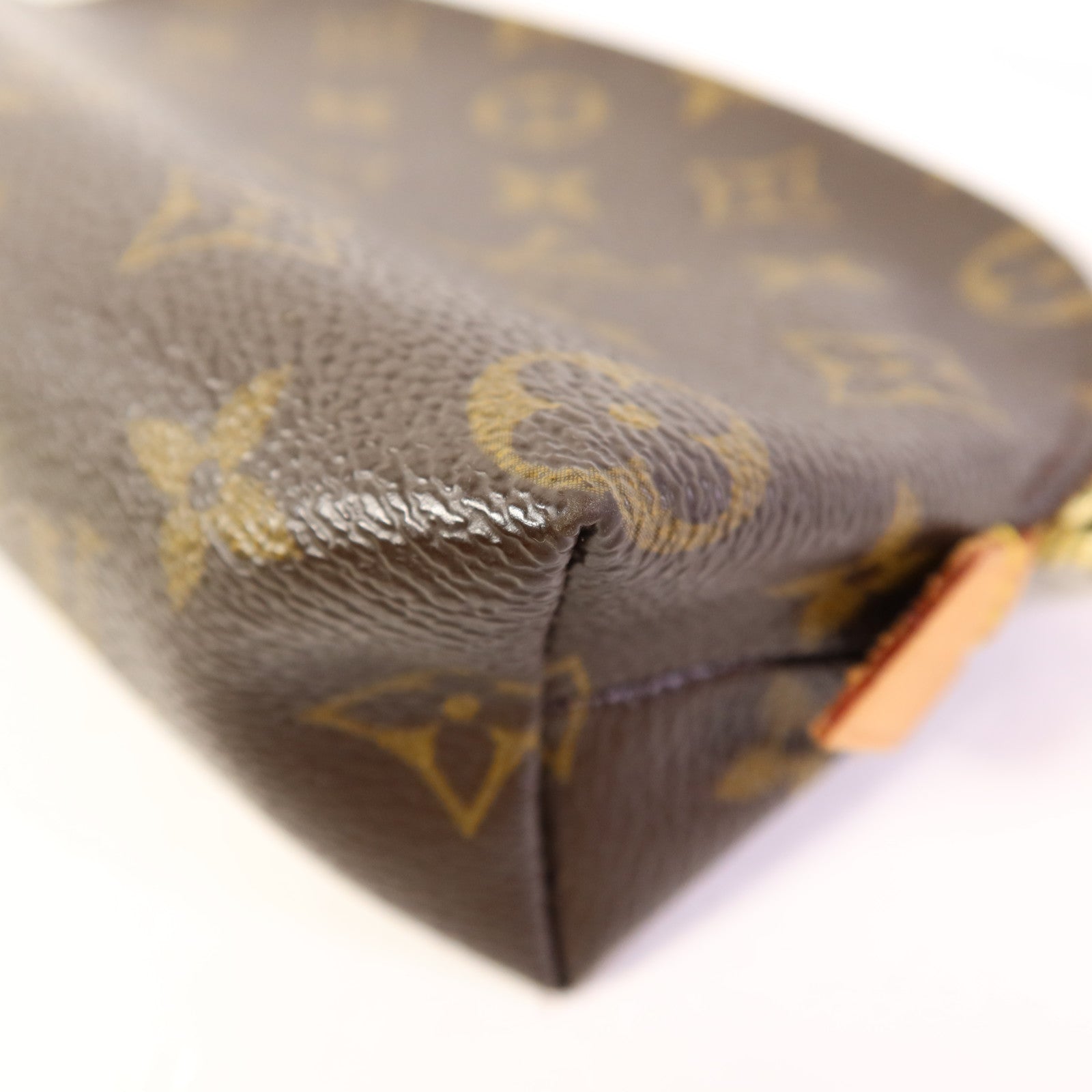 LOUIS VUITTON Monogram Cosmetic Pouch手拿包棕色
