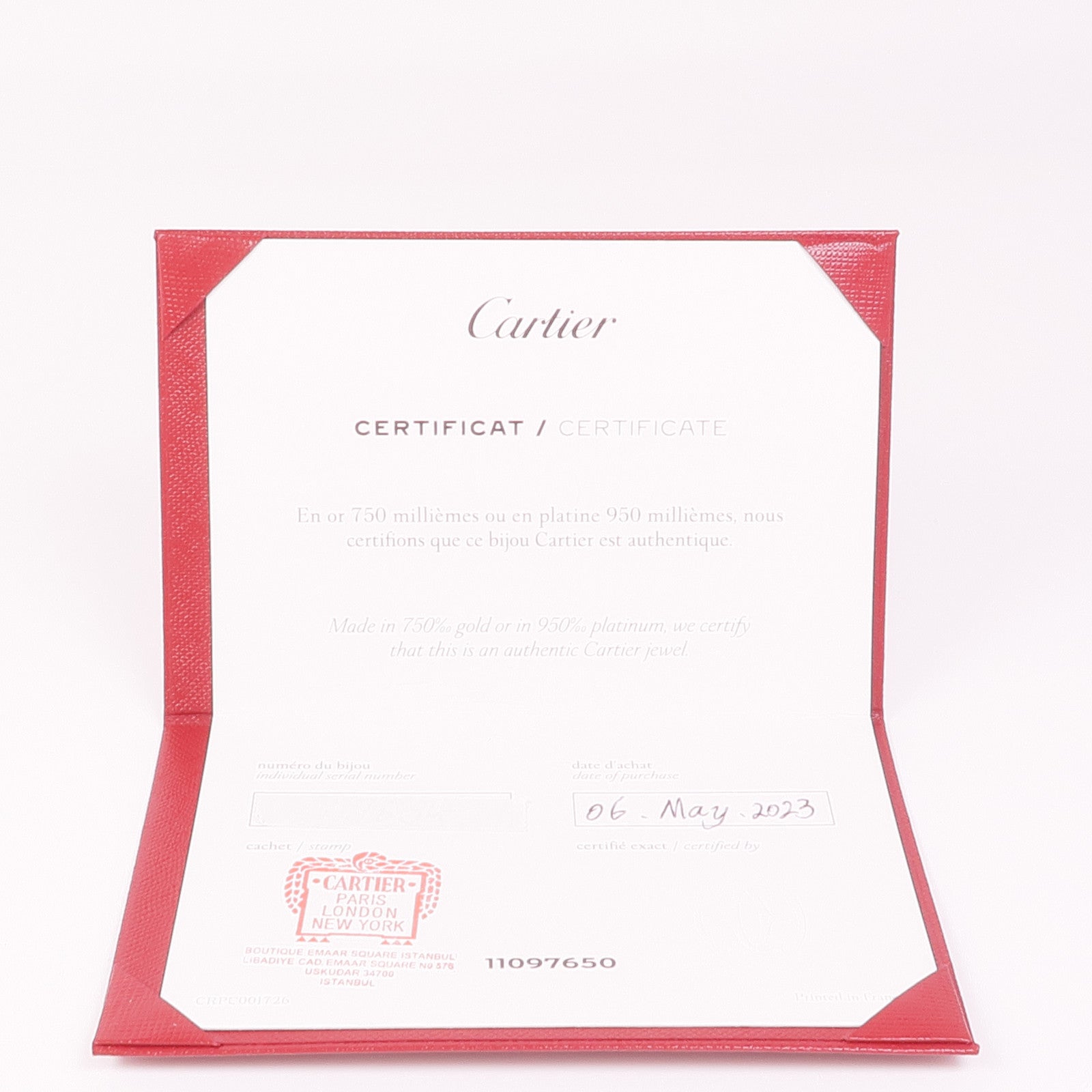 CARTIER 18K玫瑰金Juste Un Clou Daimond Bracelet手鐲Cartier#17