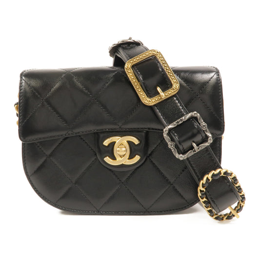 CHANEL 牛皮皮革Saddle Bag肩背袋