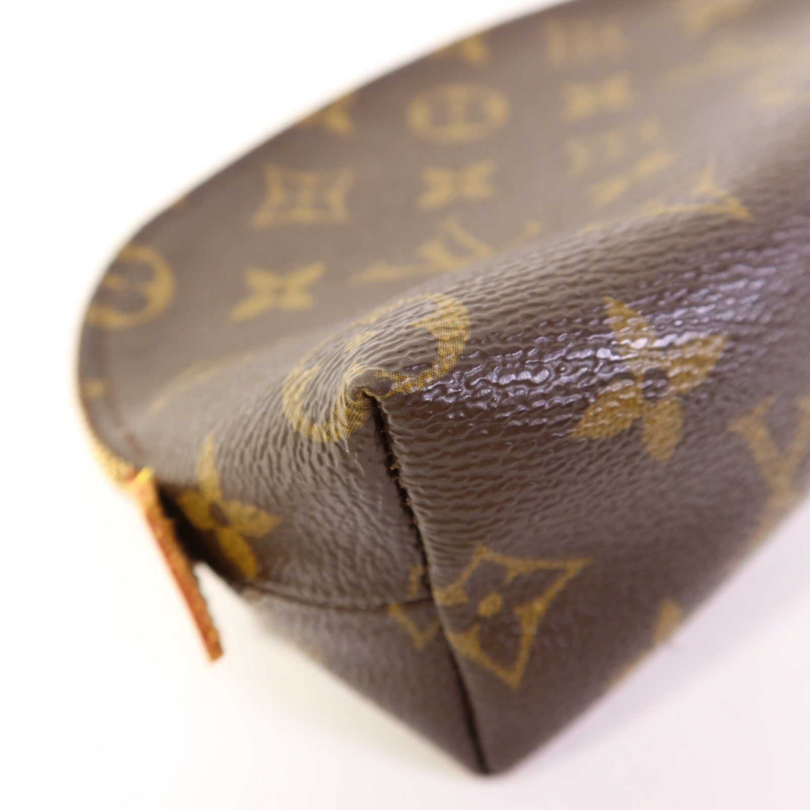 LOUIS VUITTON Monogram Cosmetic Pouch手拿包棕色