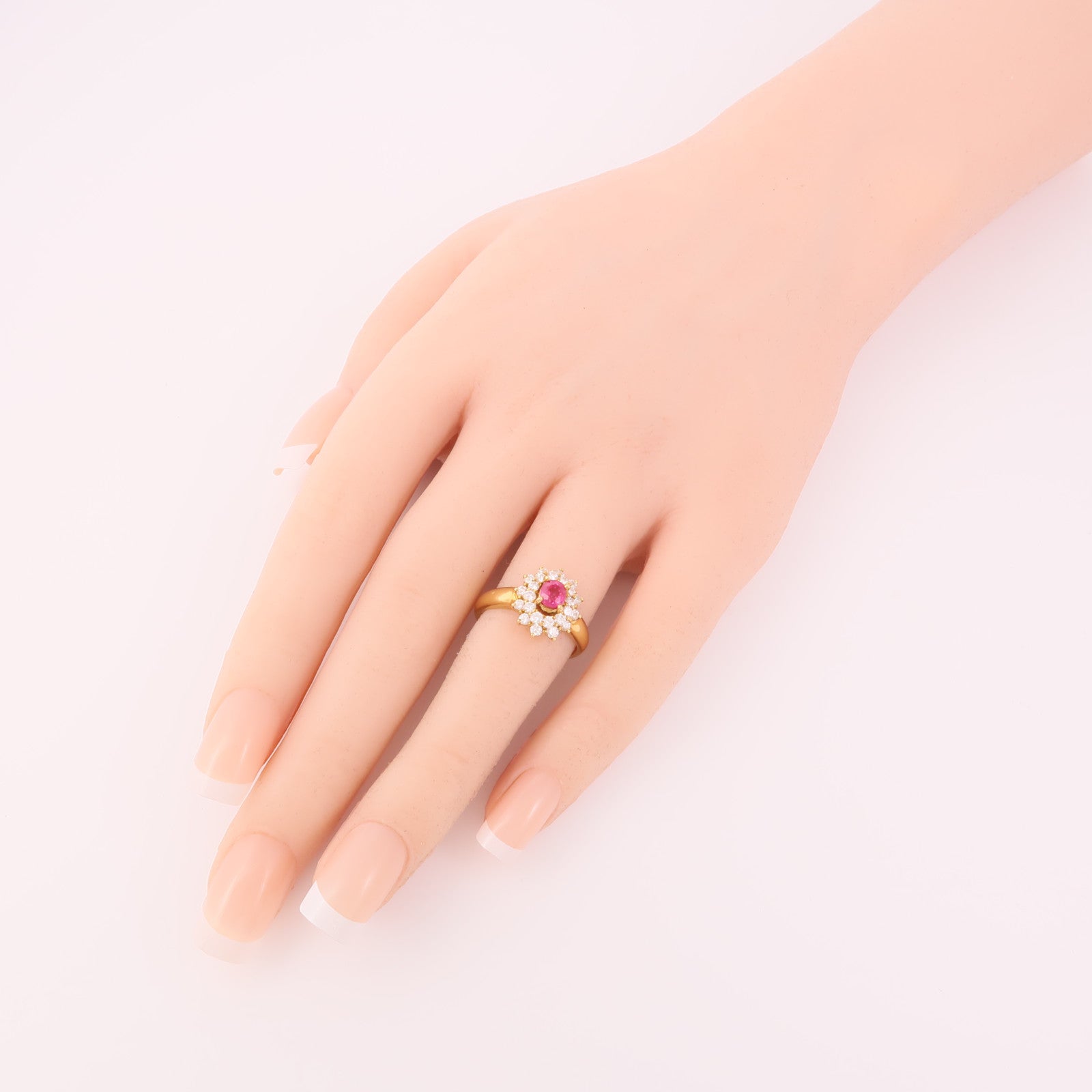 JEWELRY 18K黃金Ruby/Diamond Ring紅寶石/鑽石戒指