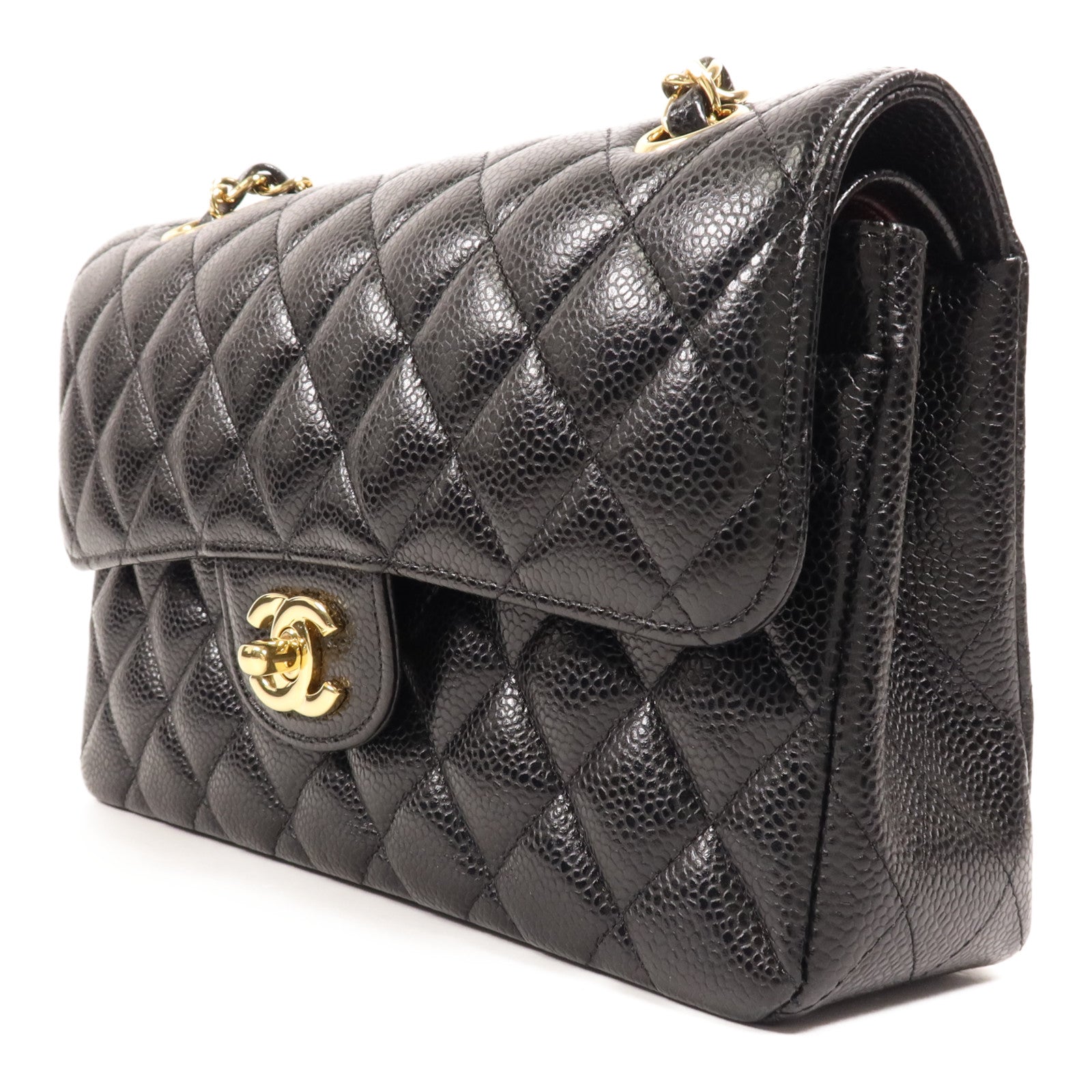 CHANEL 牛皮皮革Classic 23金扣鏈帶肩背袋