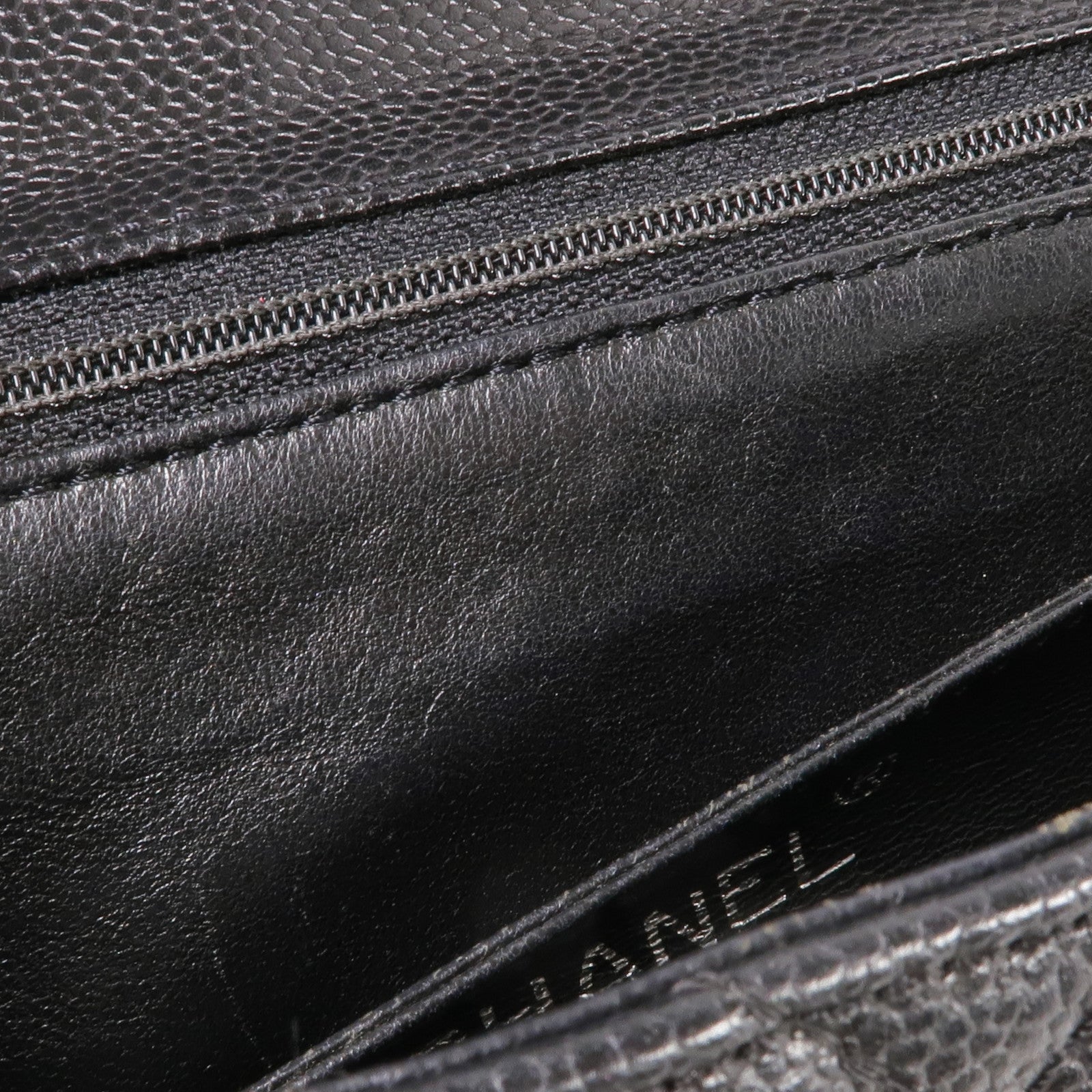 CHANEL 牛皮皮革Vintage Handbag銀扣手挽袋