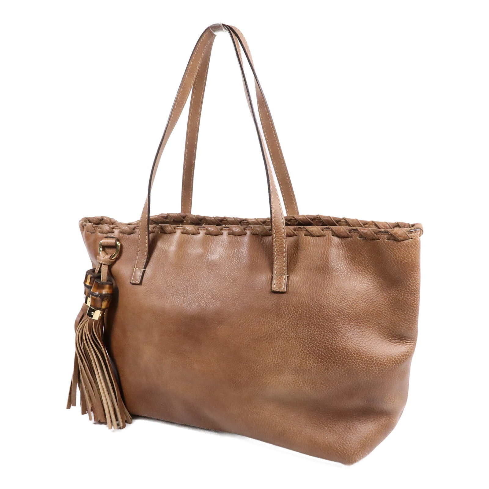 GUCCI 牛皮皮革Bamboo Tote Bag手挽袋