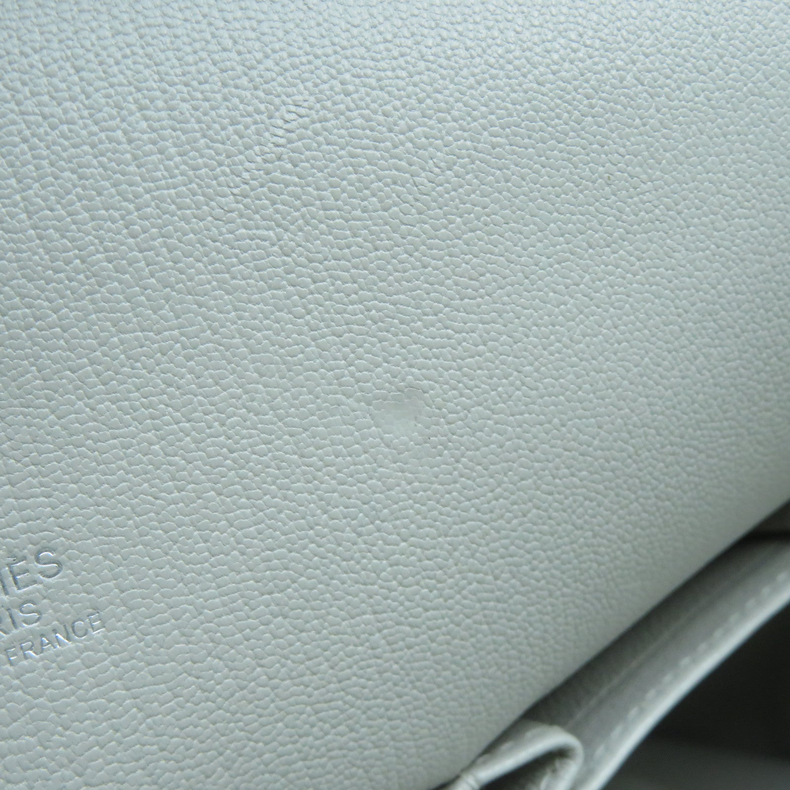 HERMES Clemence皮革Jypsiere 31銀扣肩背袋Gris Perle珍珠灰色