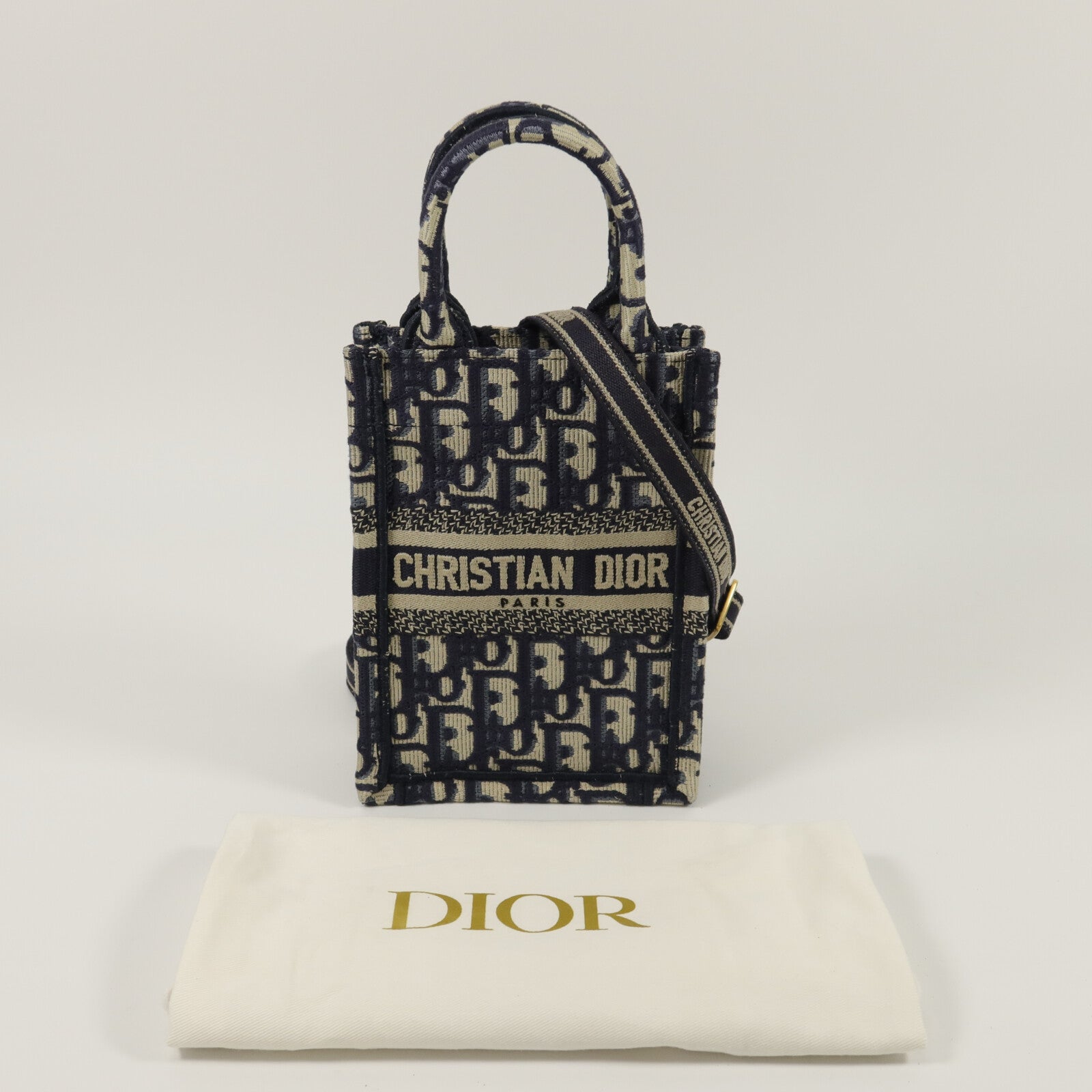 Dior 帆布Book Tote Mini手挽肩背兩用袋