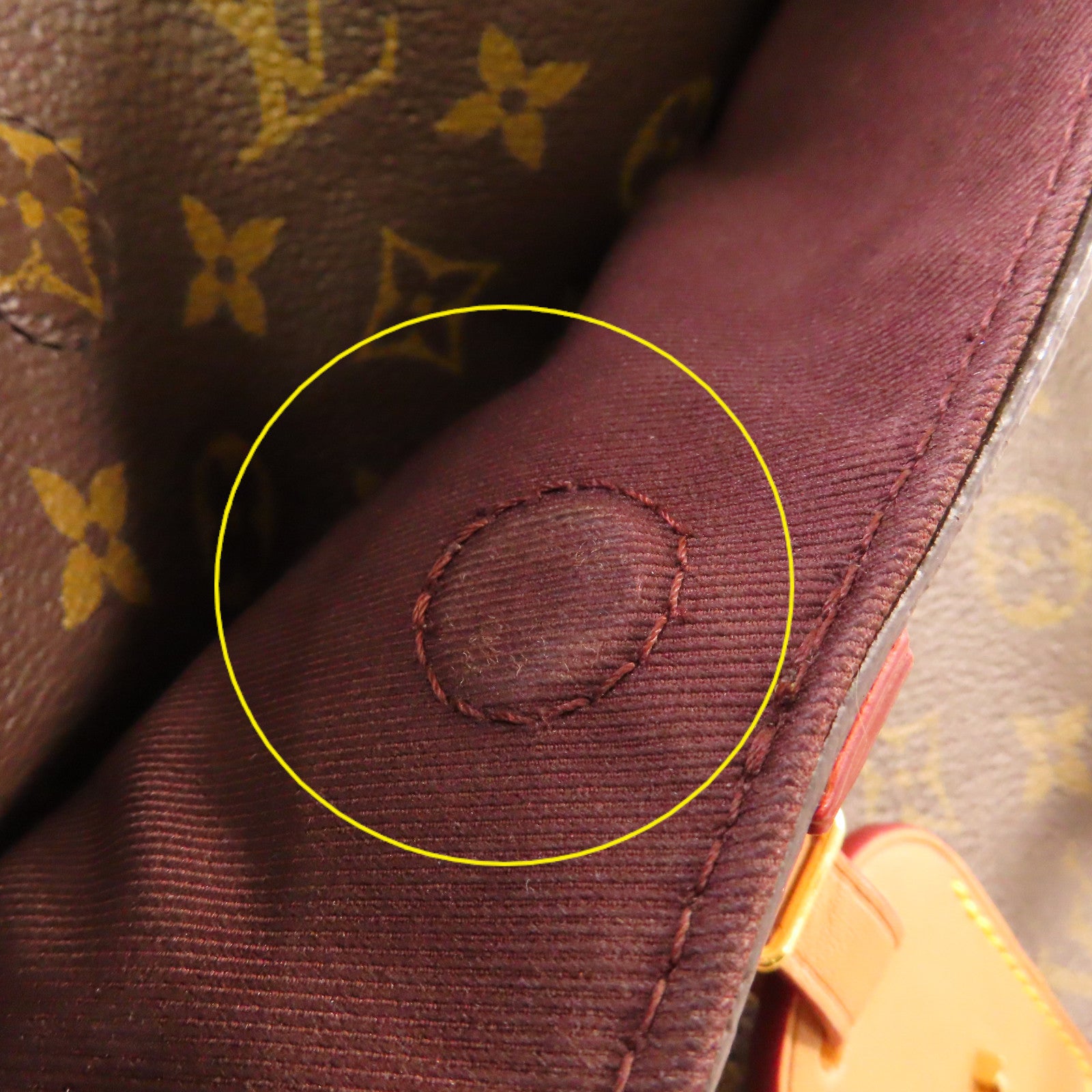 LOUIS VUITTON Monogram Odeon MM Shoulder Bag金扣肩背袋啡色