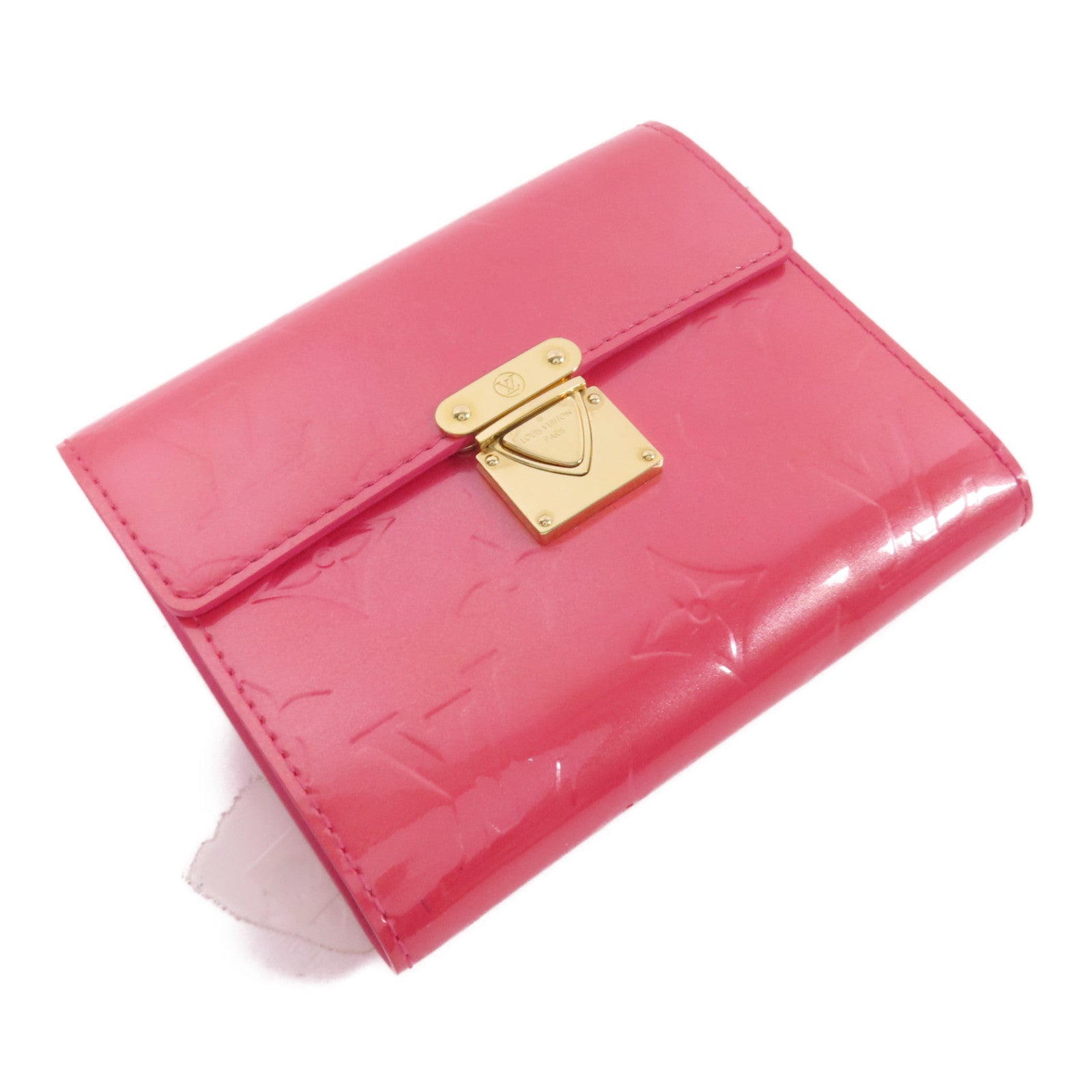 LOUIS VUITTON Vernis Trifold Wallet金扣錢包