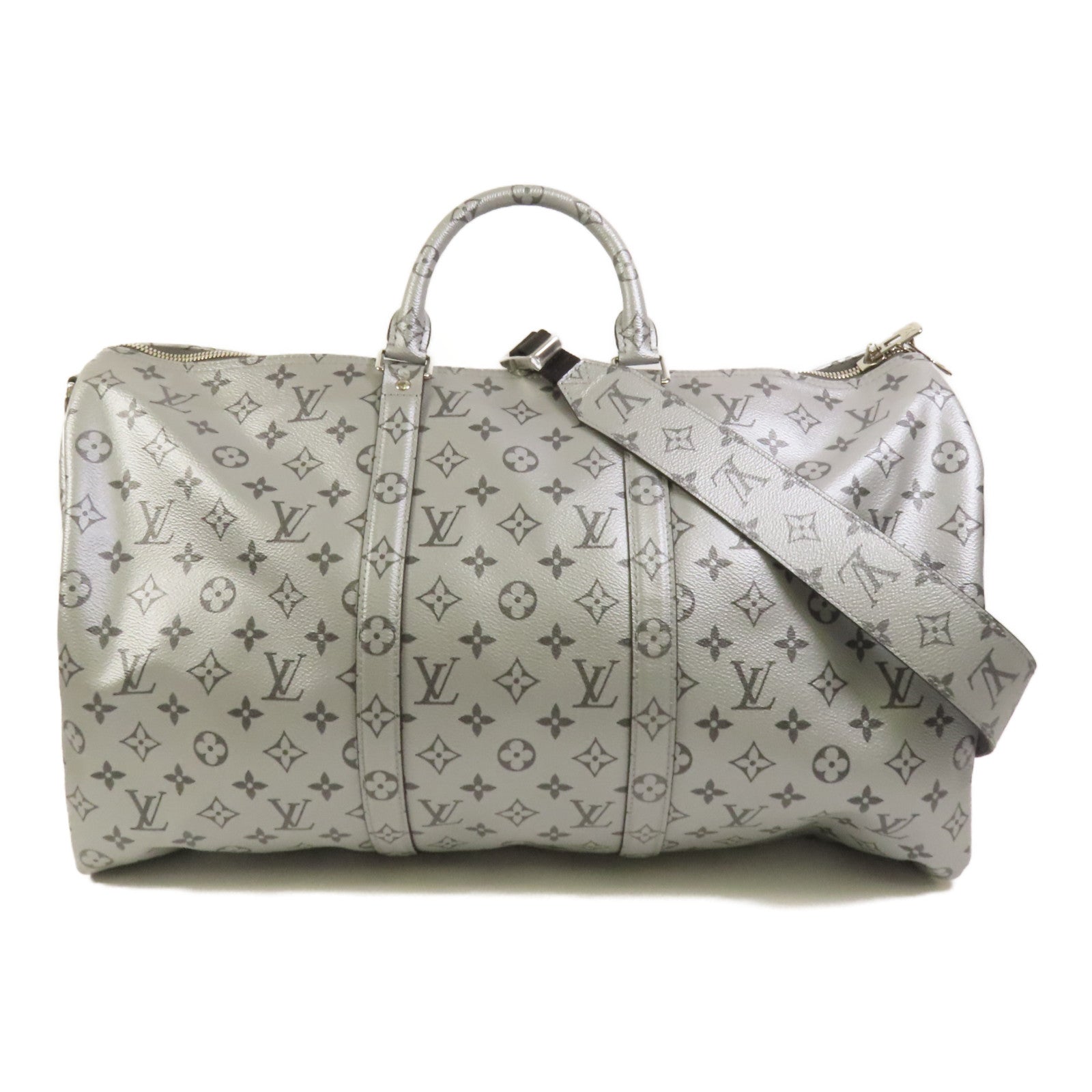 LOUIS VUITTON Monogram Reflect Keepall 50 Bandoulie銀扣手挽肩背兩用袋