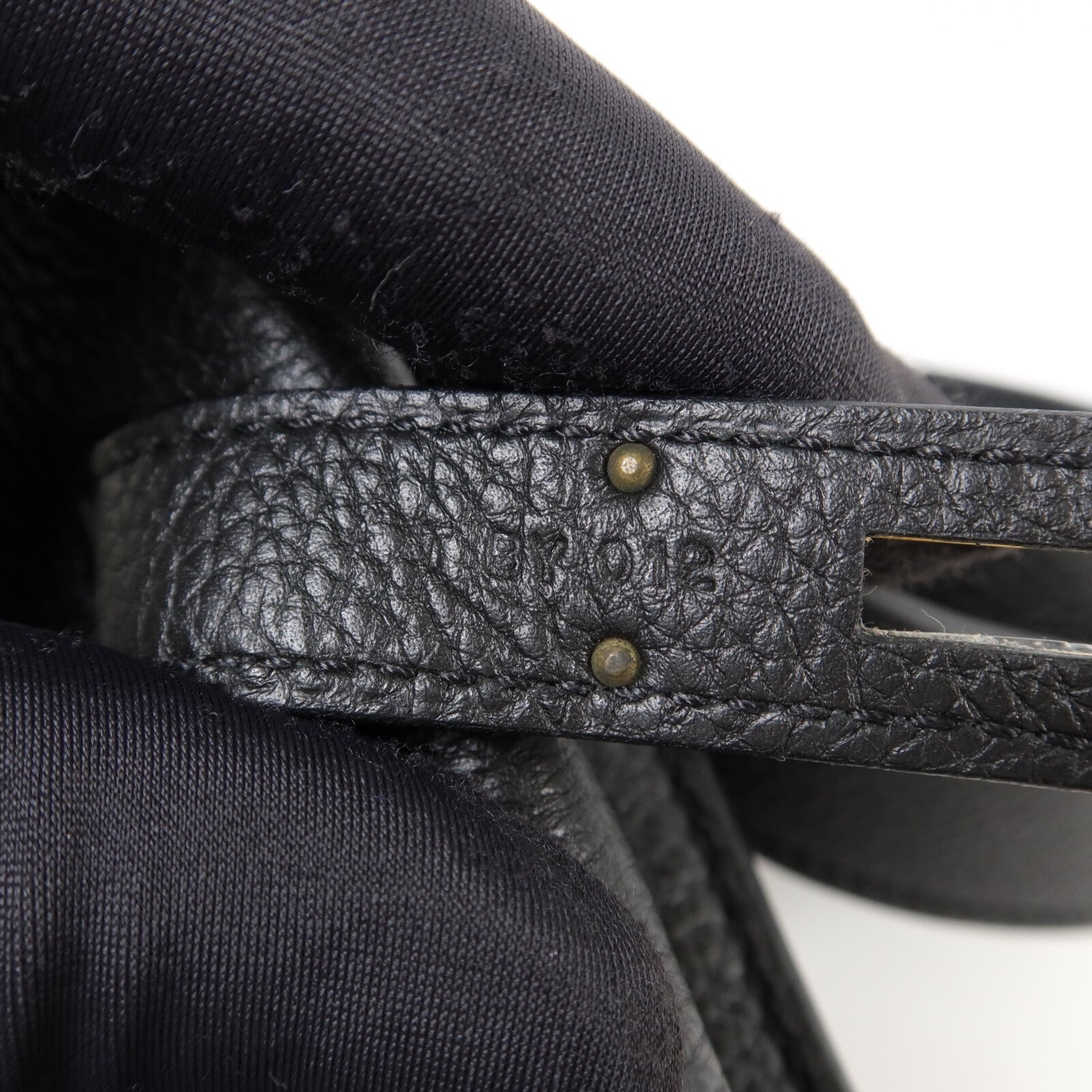 HERMES Togo皮革So Kelly 22肩背袋Noir