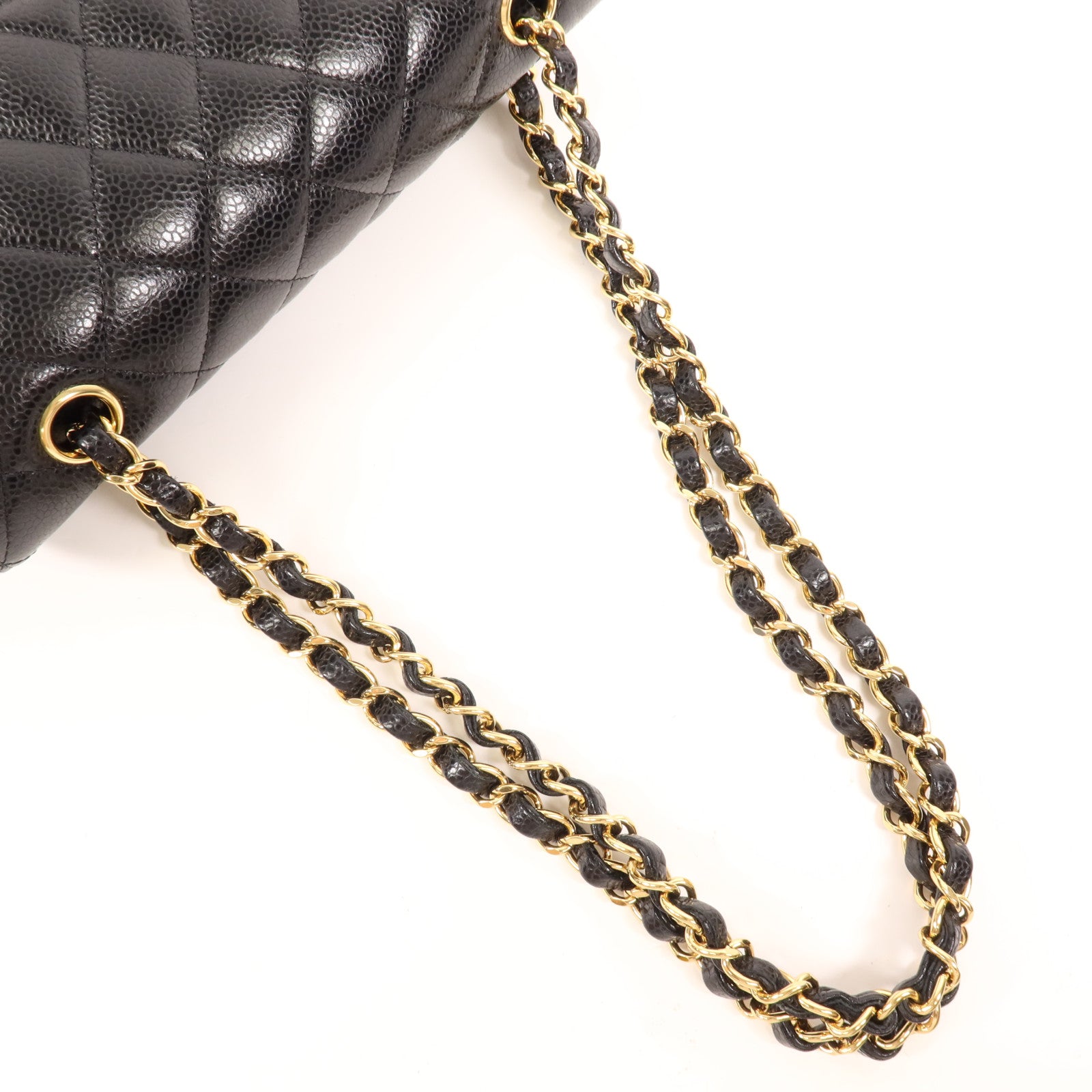 CHANEL 牛皮皮革Classic 23金扣鏈帶肩背袋
