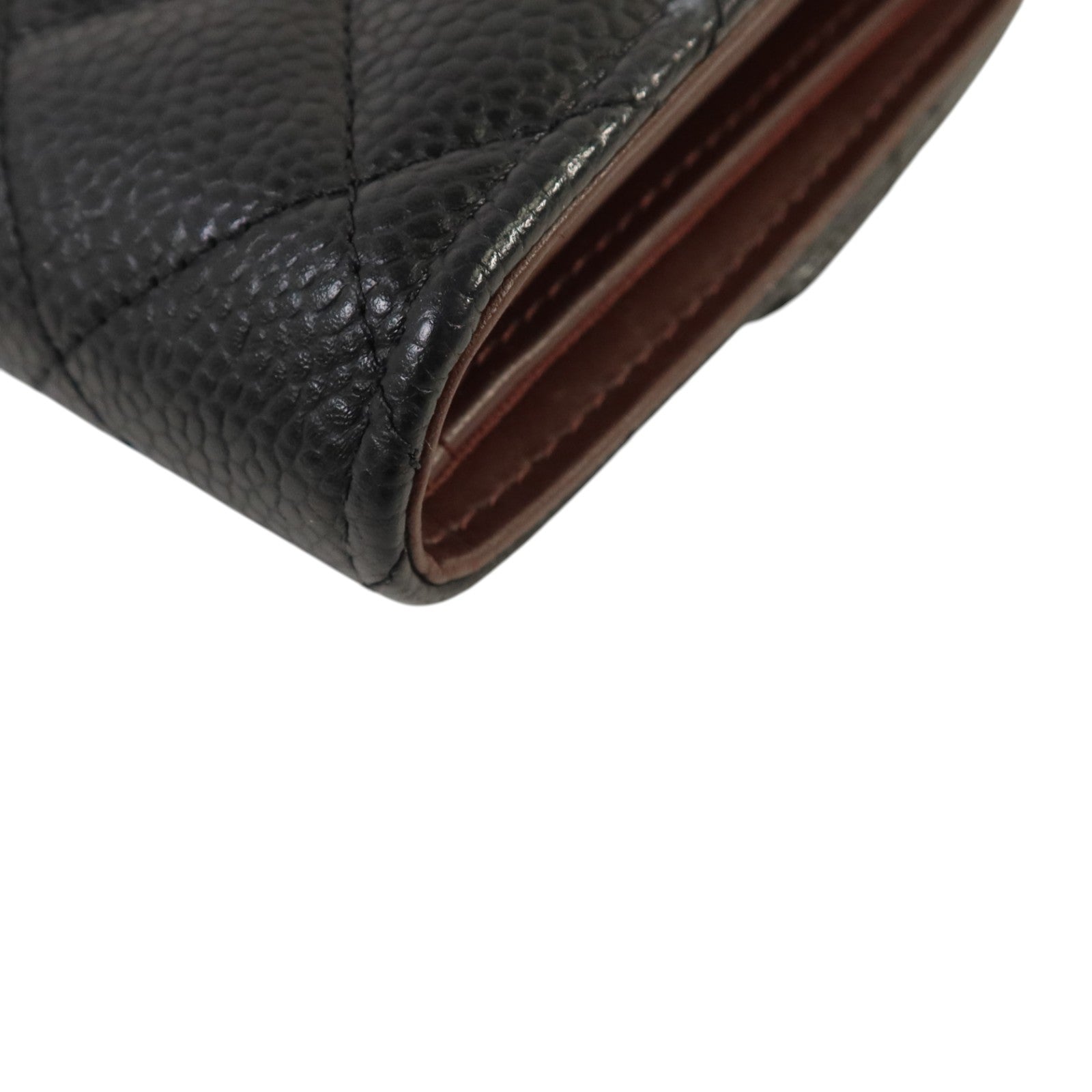 CHANEL 牛皮皮革Classic Medium Flap Wallet金扣錢包