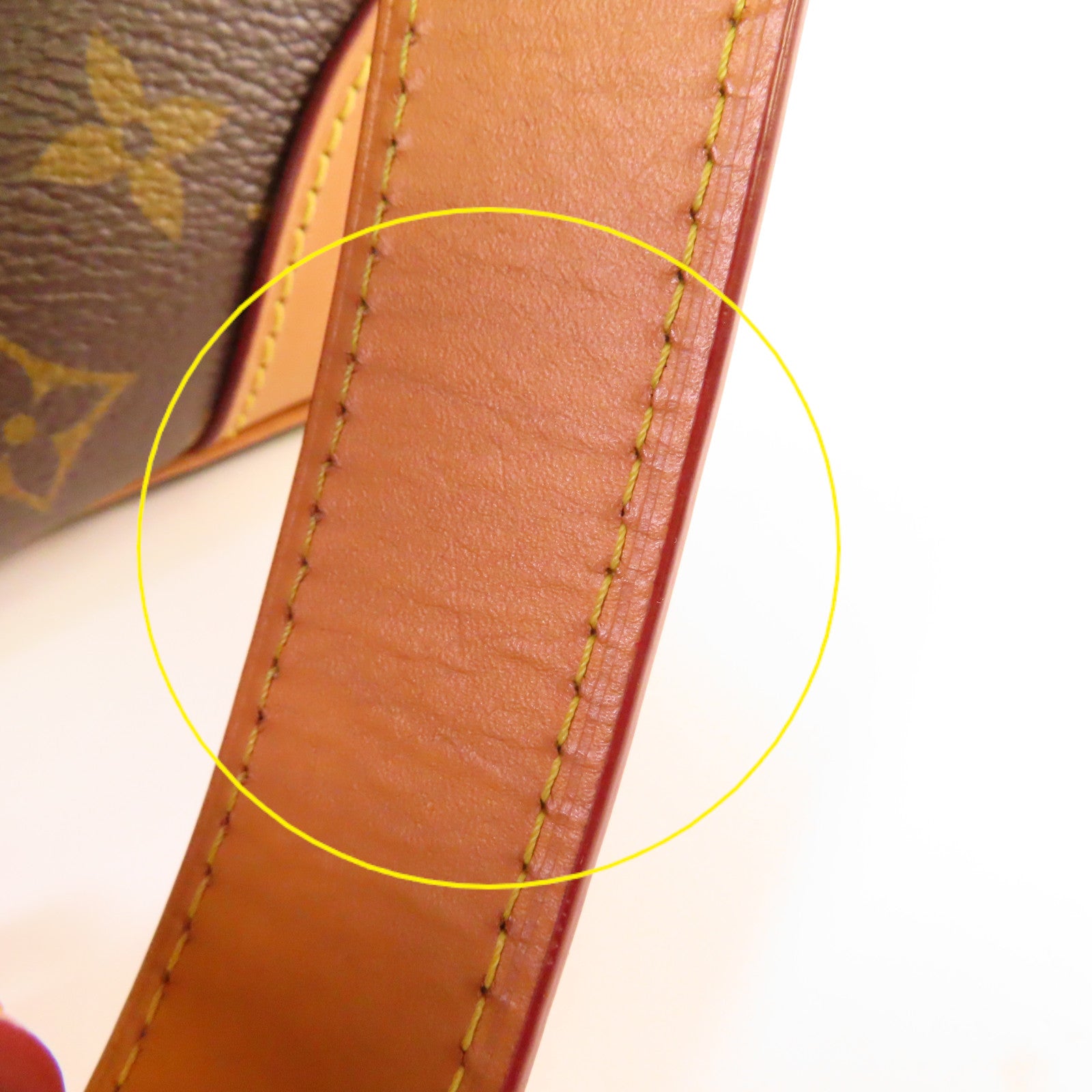 LOUIS VUITTON Monogram Odeon MM Shoulder Bag金扣肩背袋啡色
