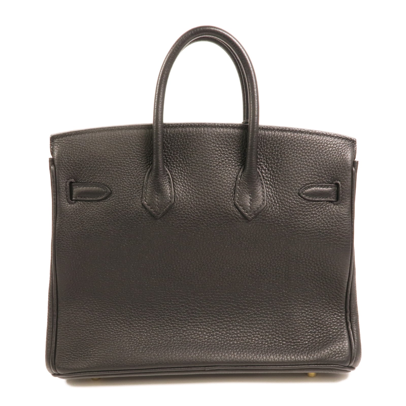 HERMES Togo皮革Birkin 25金扣手挽袋Noir