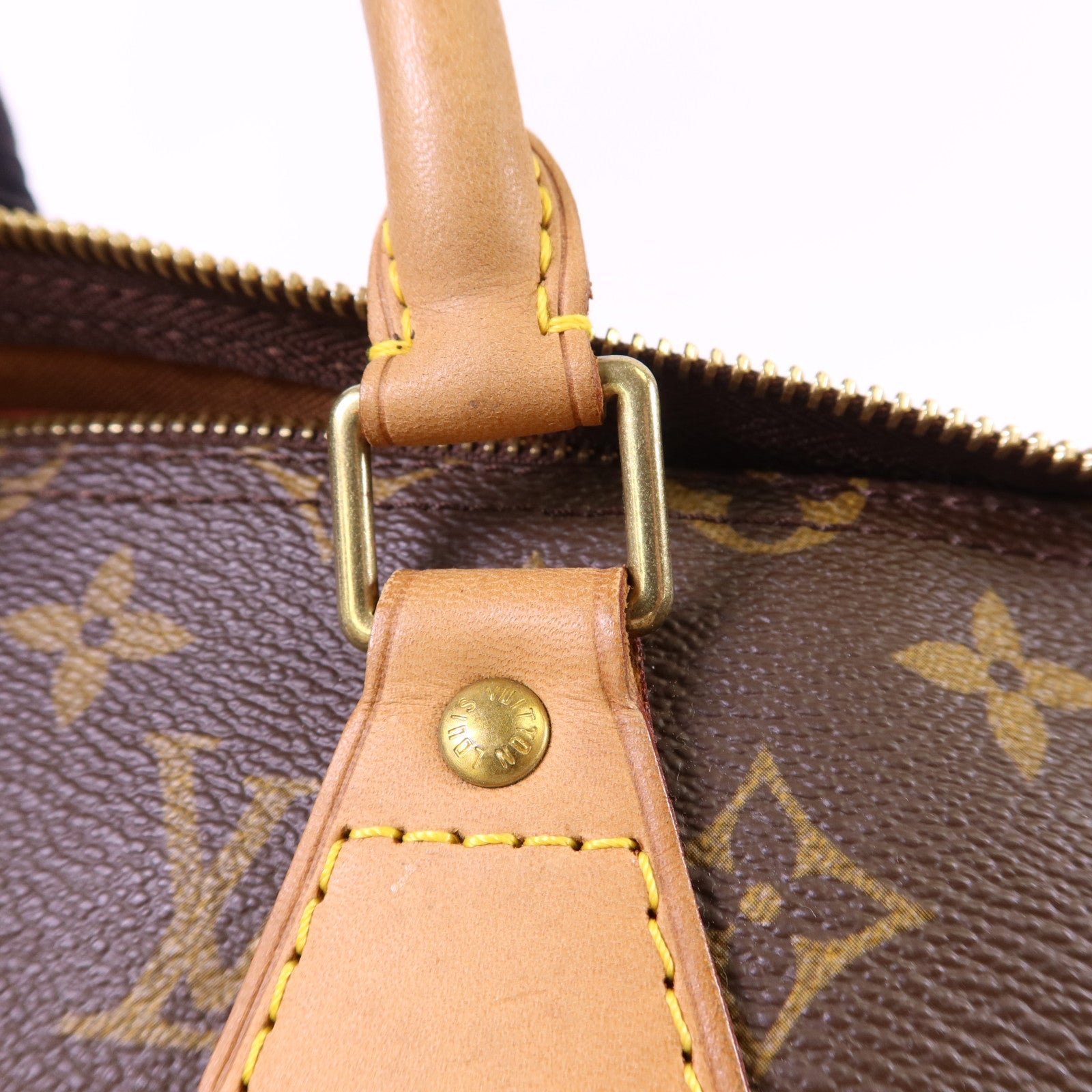 LOUIS VUITTON Monogram Speedy 35金扣手挽袋