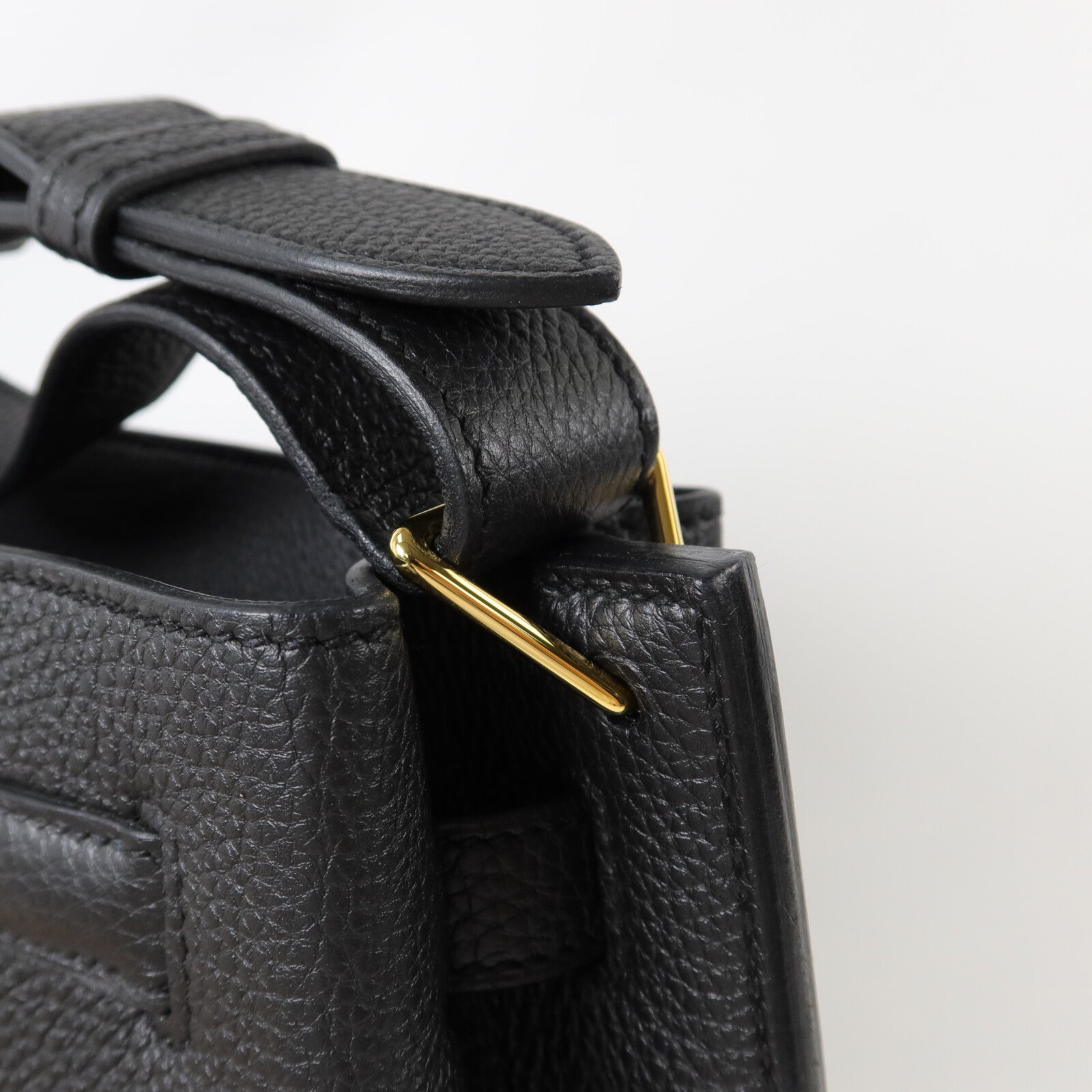 HERMES Togo皮革So Kelly 22肩背袋Noir