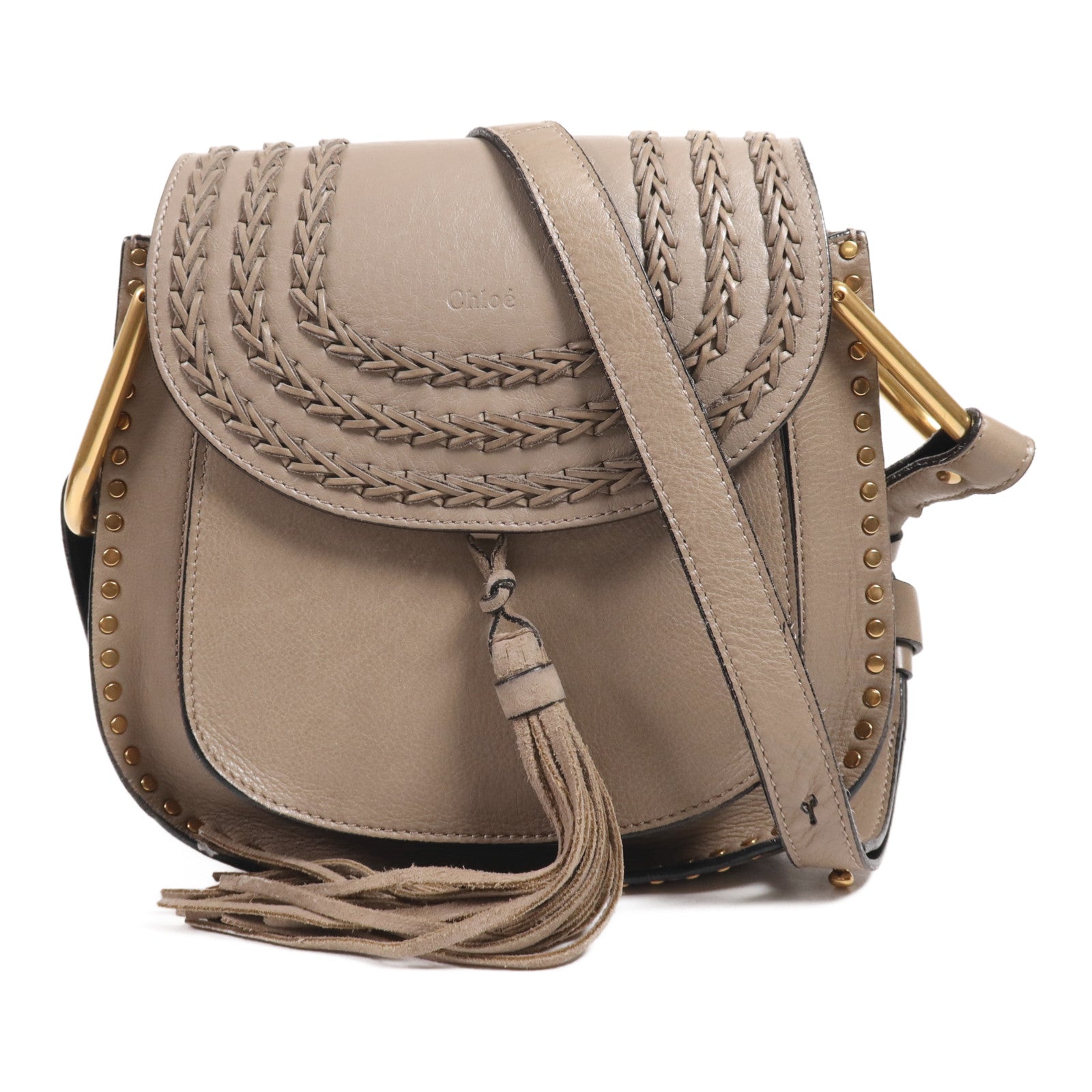 Chloe 皮革Shoulder Bag金扣肩背袋