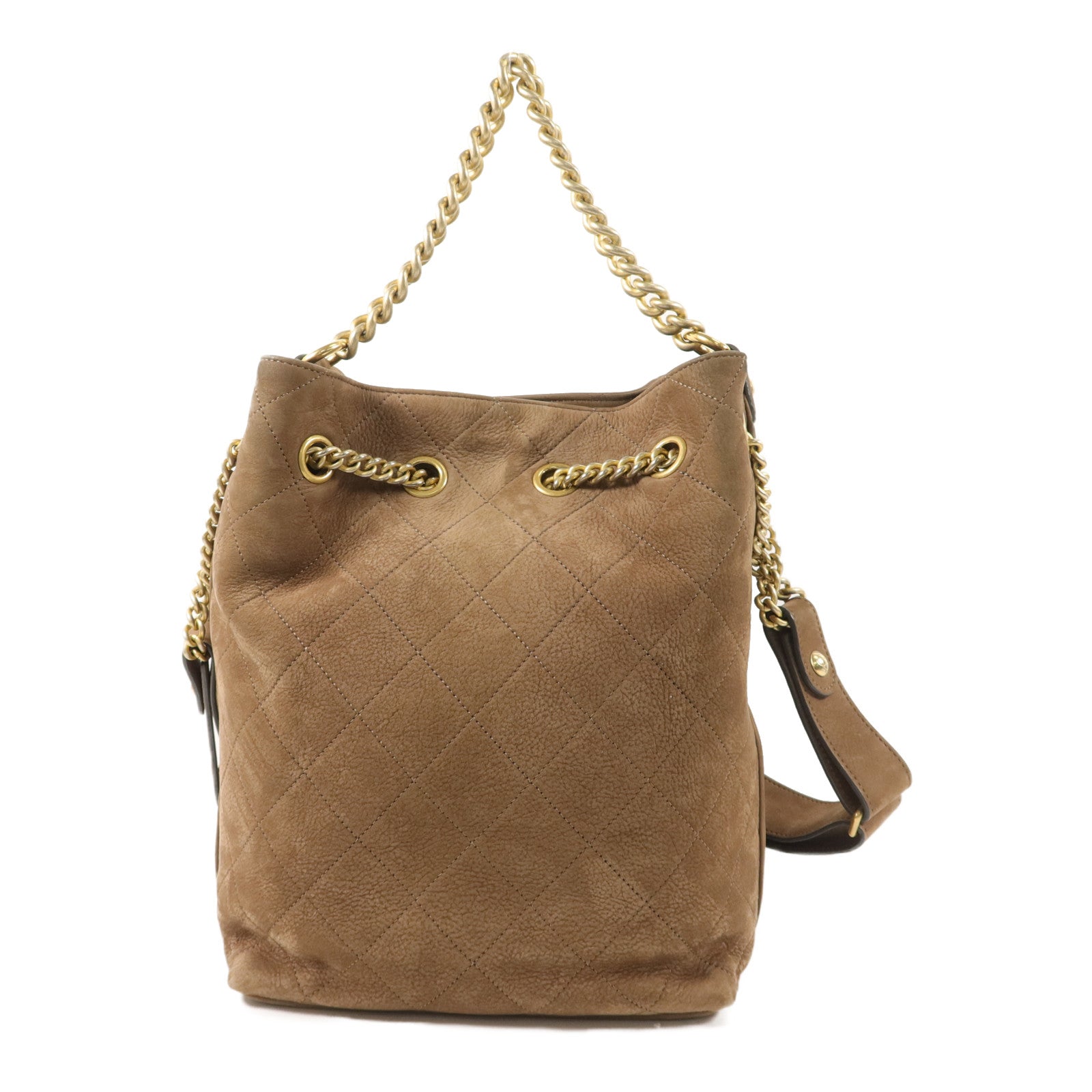 CHANEL 麂皮皮革2 Way Shoulder Bag手挽肩背兩用袋