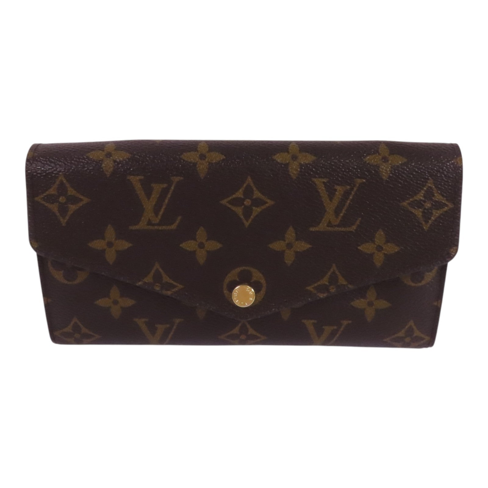 LOUIS VUITTON Monogram Sarah金扣長錢包