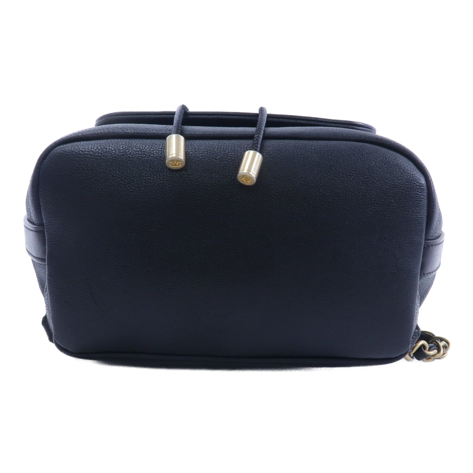 CHANEL 牛皮皮革Backpack鏈帶背包