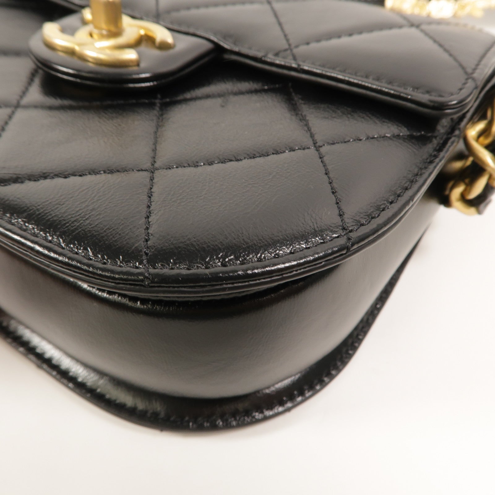 CHANEL 牛皮皮革Saddle Bag肩背袋
