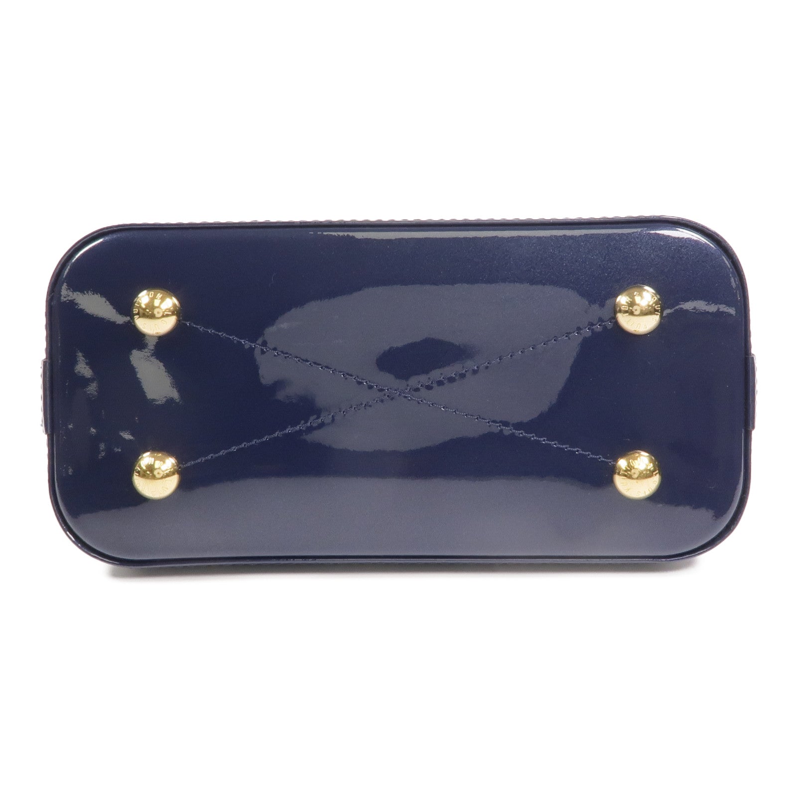 LOUIS VUITTON Monogram/Monogram Vernis Alma BB金扣手挽肩背兩用袋