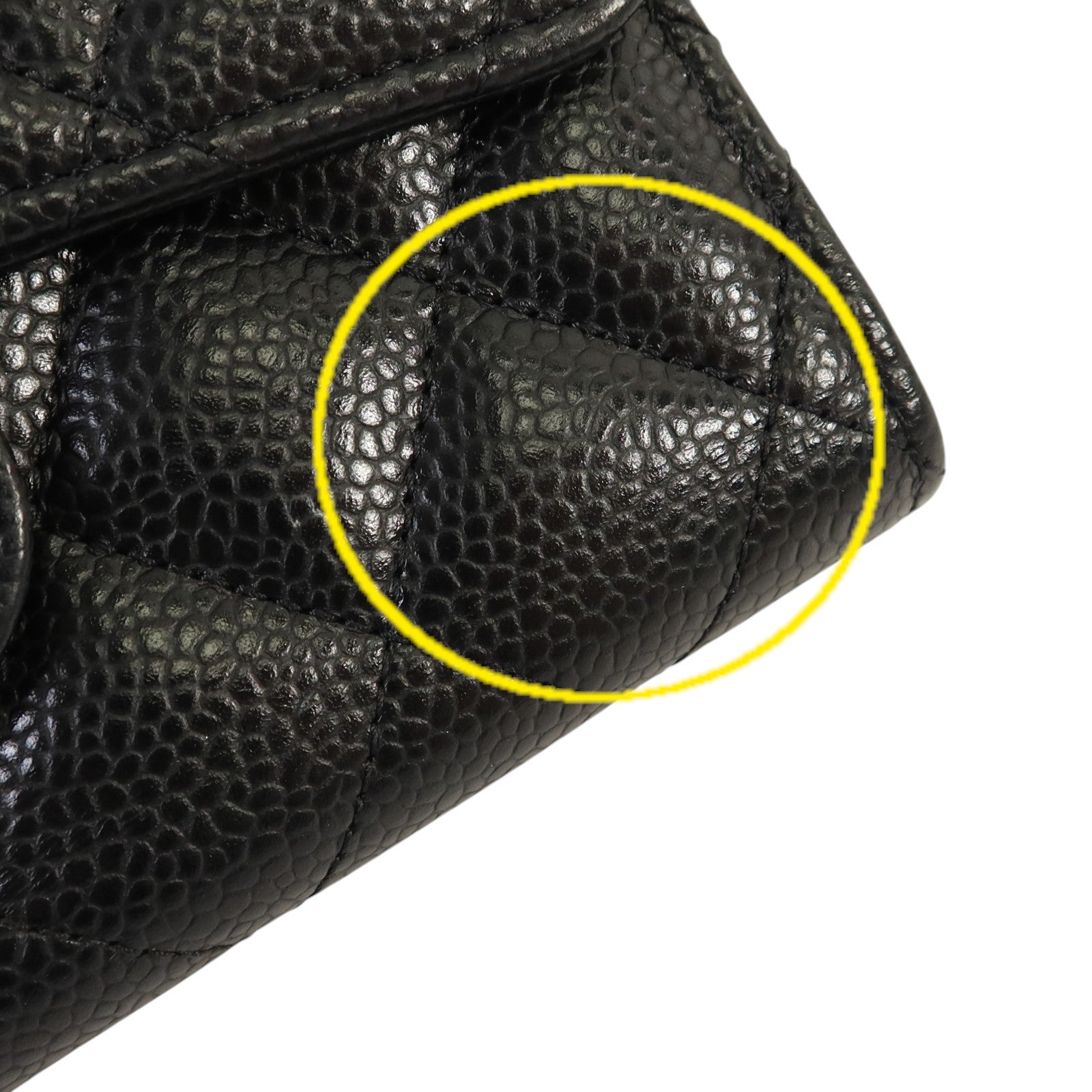 CHANEL 牛皮皮革Classic Medium Flap Wallet金扣錢包